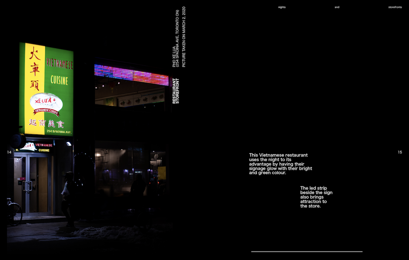 Nights and Storefronts - Environmental Typography