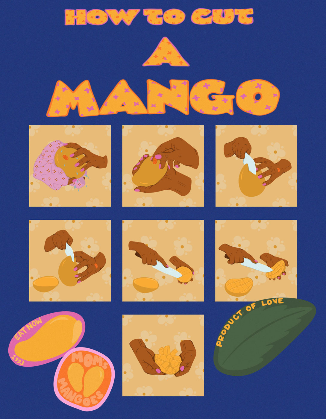 i cut a mango for you - mom