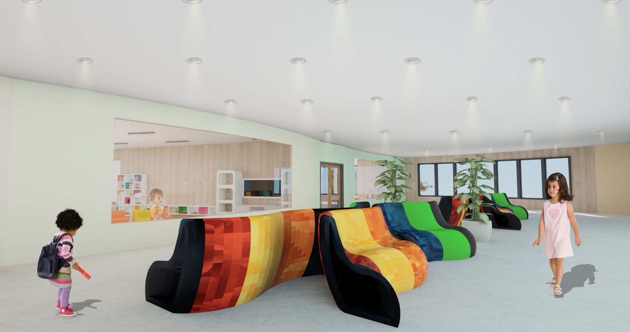 Montessori School - Third Floor Hallway 2