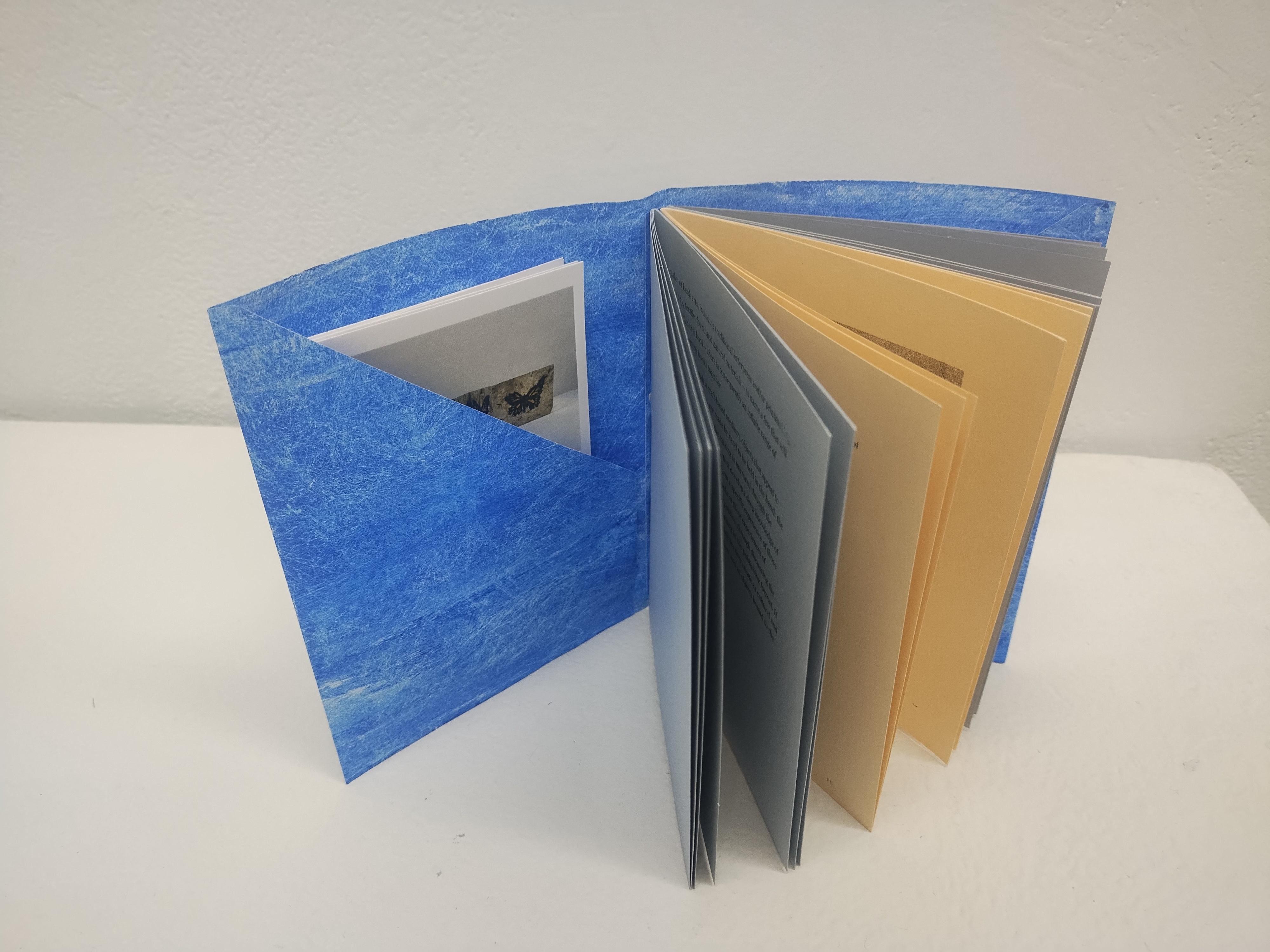 Hand Bound - view of front cover pocket