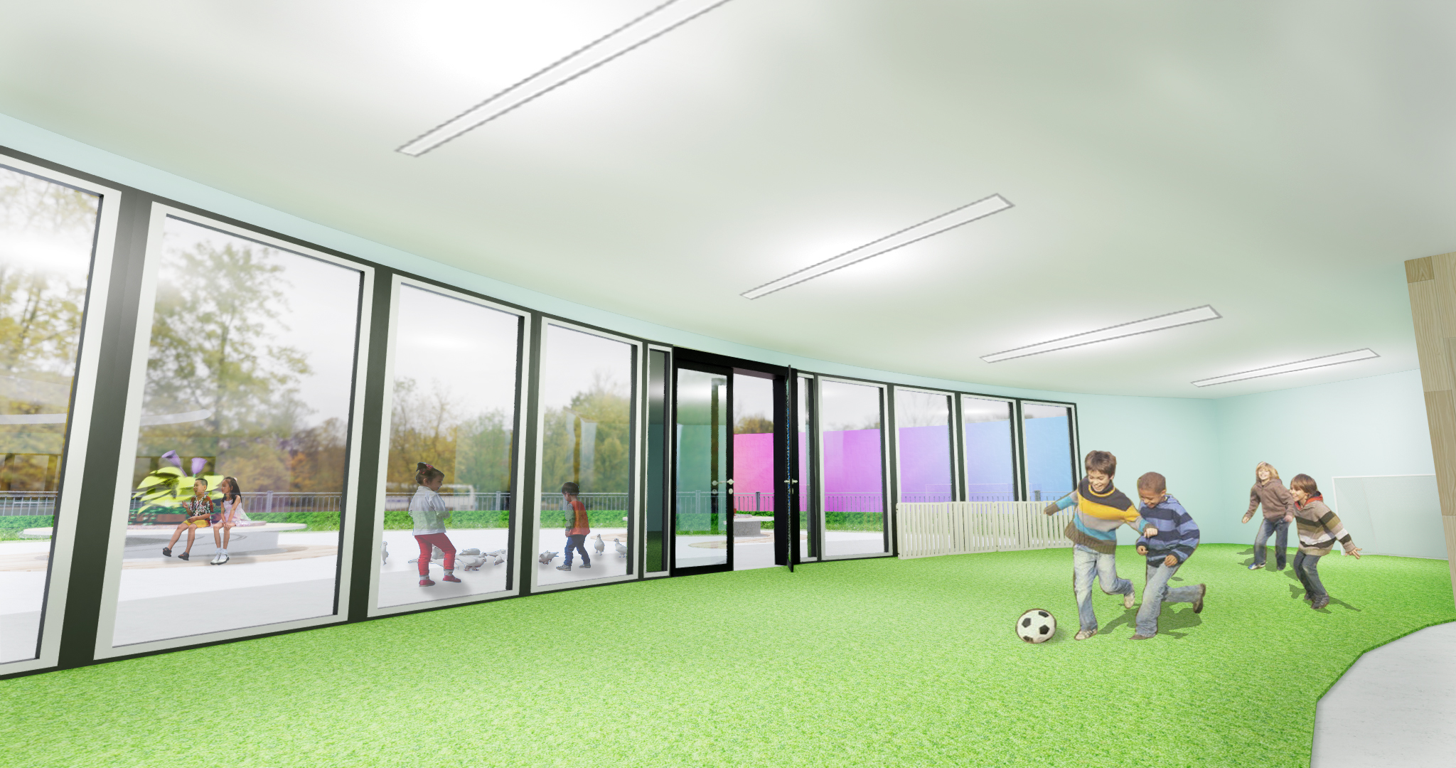 Montessori School - Third Floor Balcony