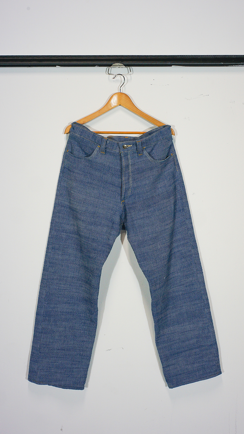Hand woven star jeans