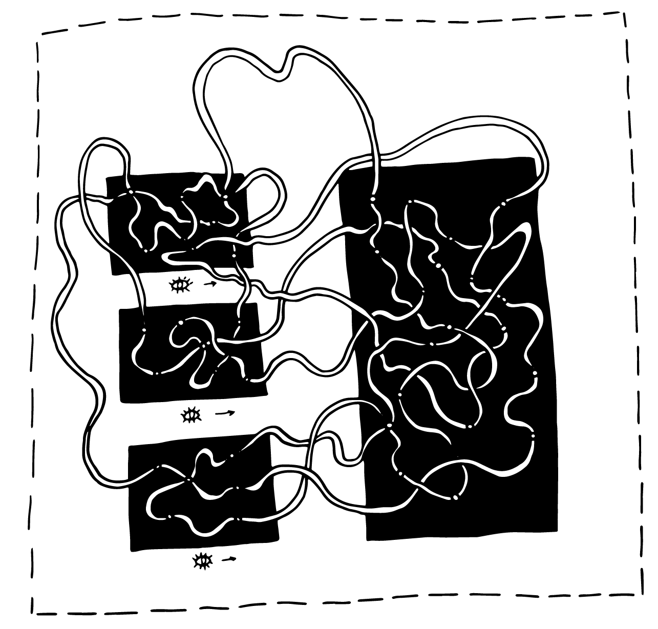 Sixth iteration of the art encounter, group viewing in the Third Space