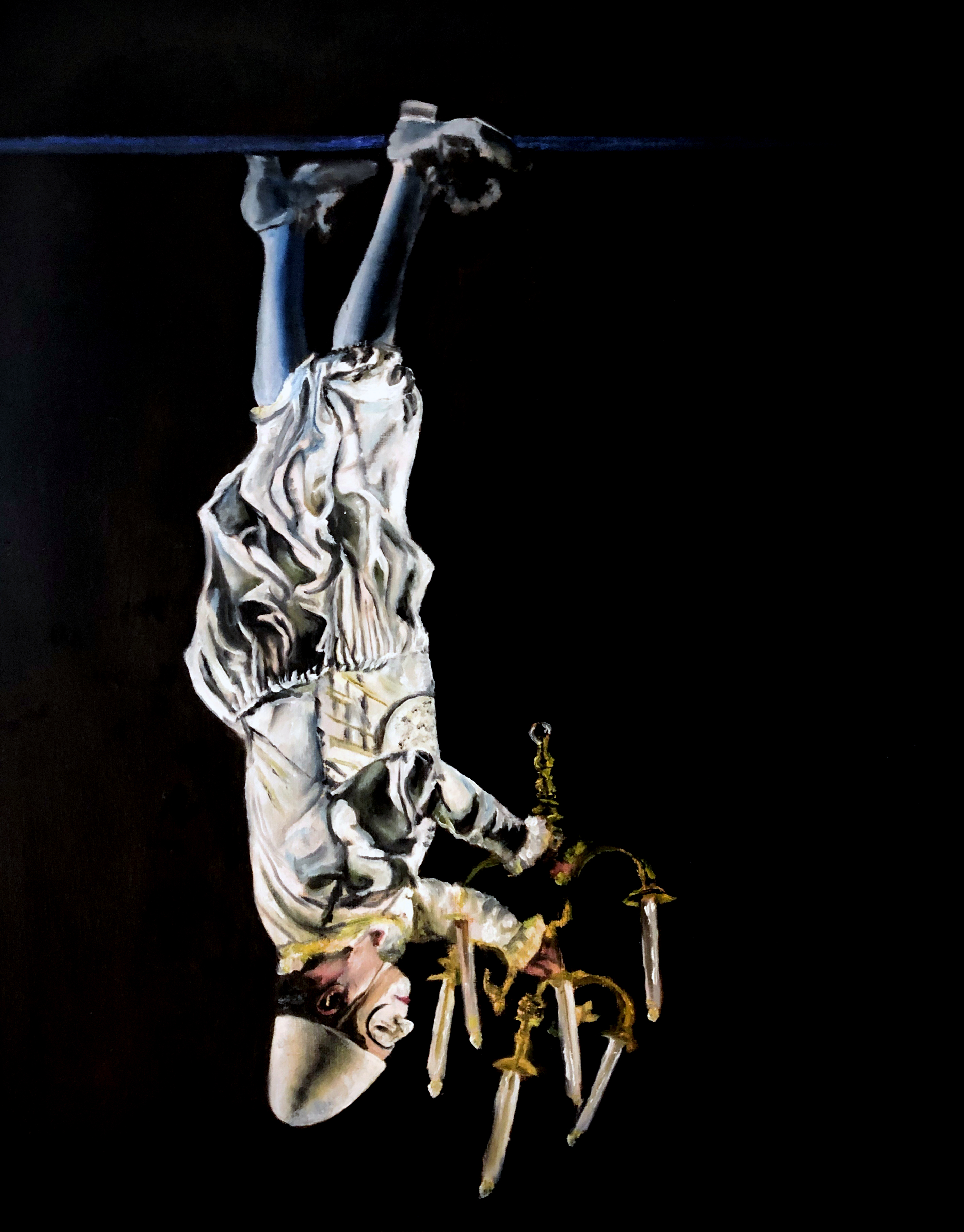 White Clown Upside Down