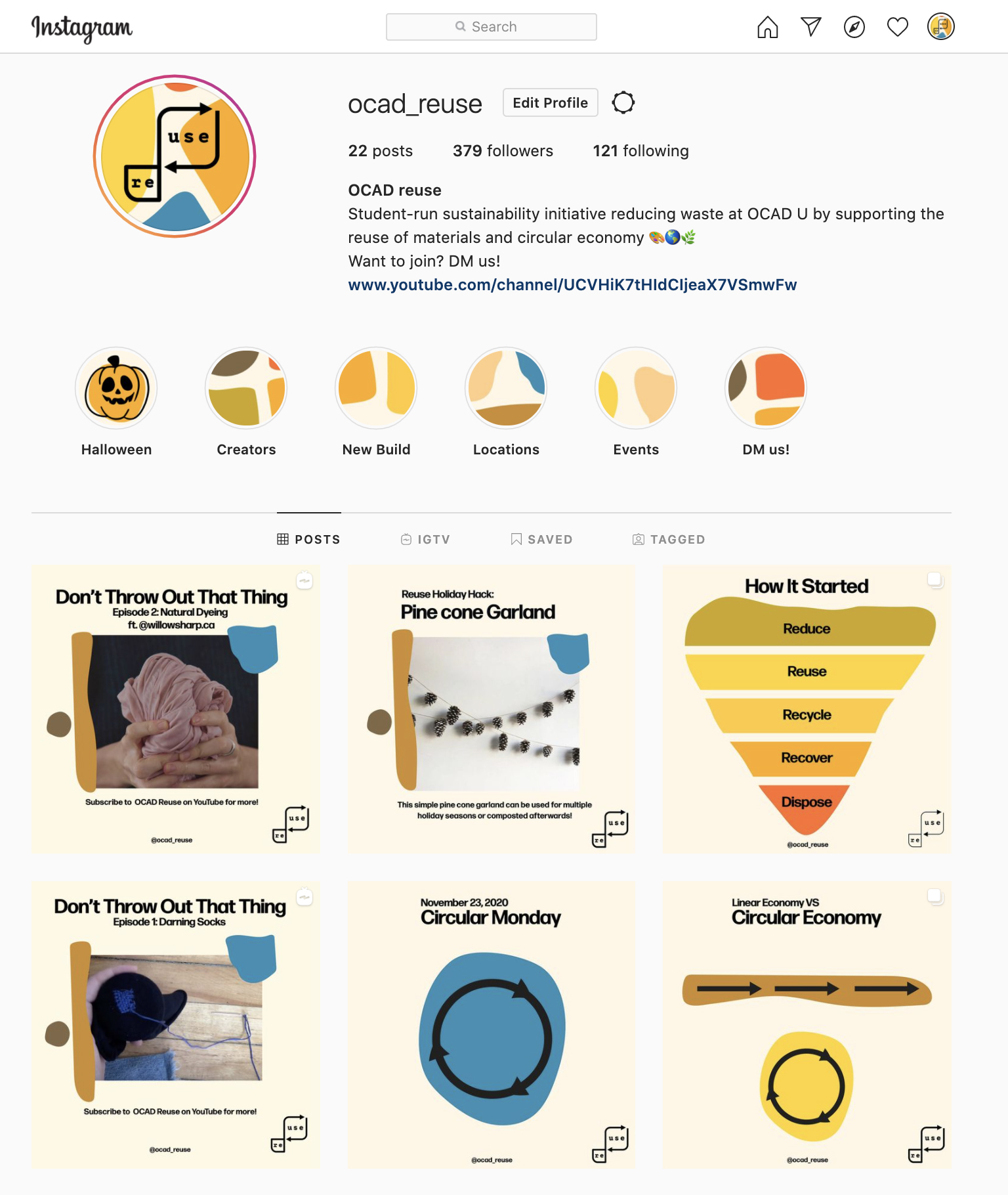 @ocad_reuse Instagram