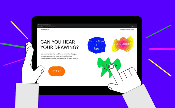 CAN YOU HEAR YOUR DRAWING? Creating synesthetic experiences through  an audio-visual web interaction
