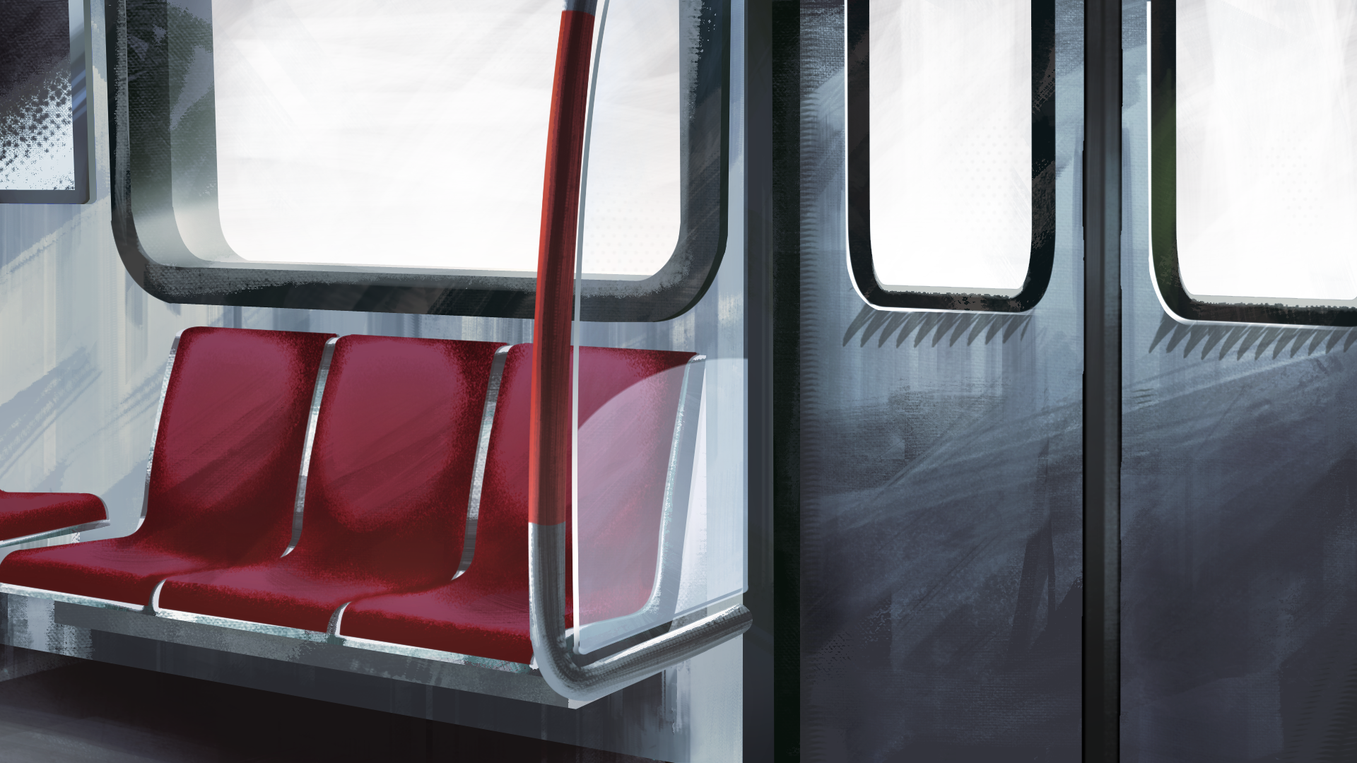 Don't Sleep On The Subway Background Paint overs