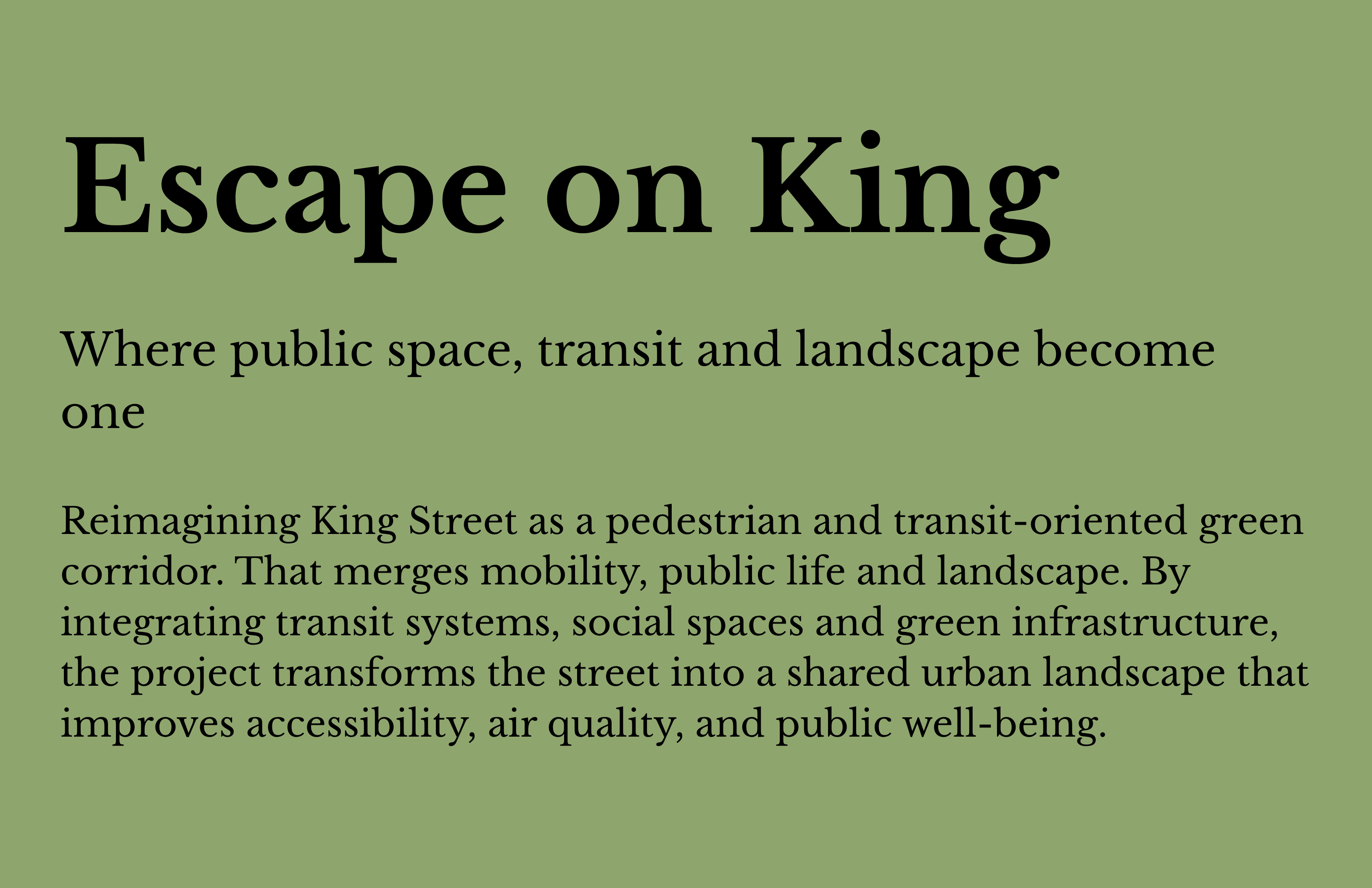 Escape on King
