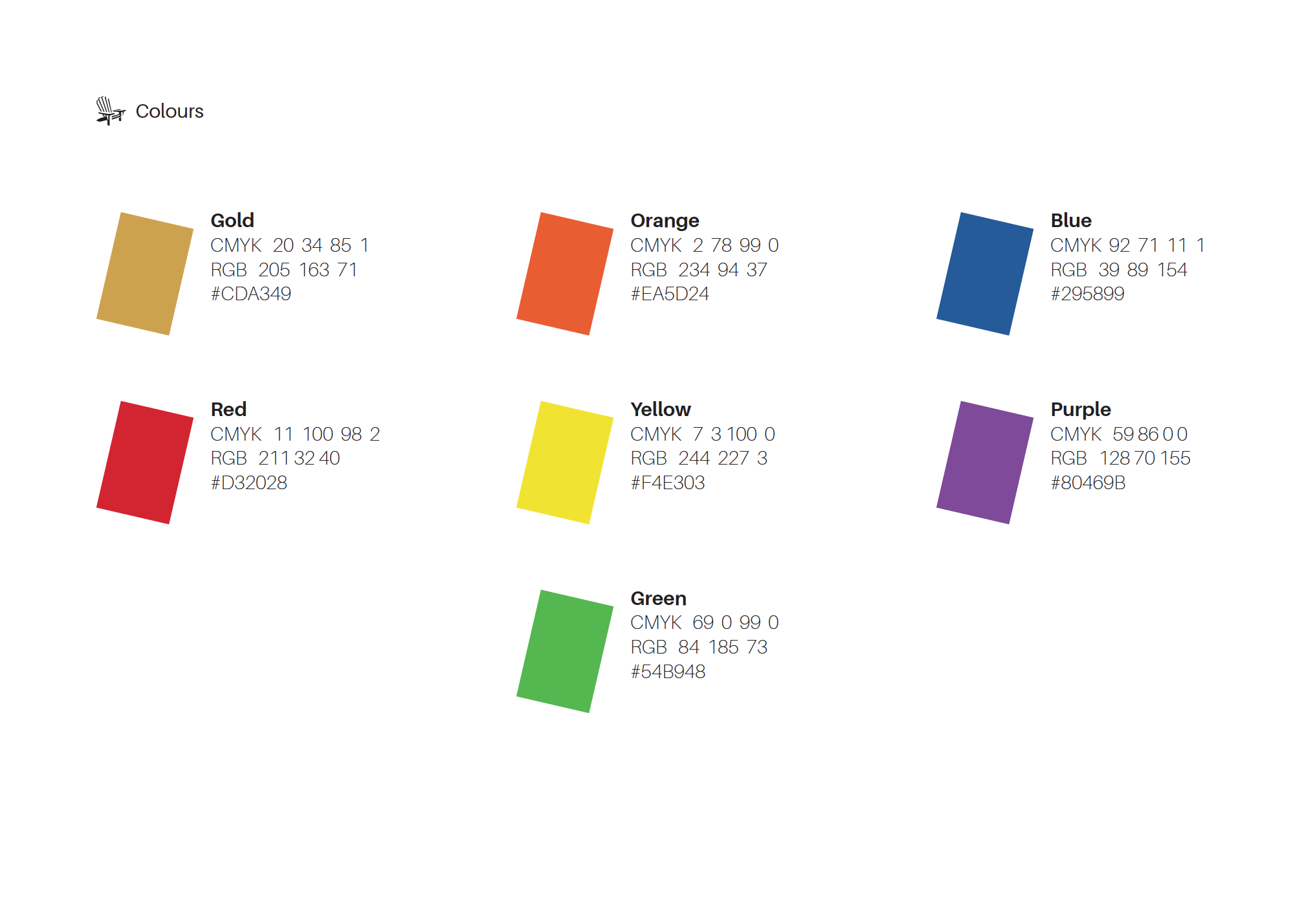 Muskoka Brewery - colour palette