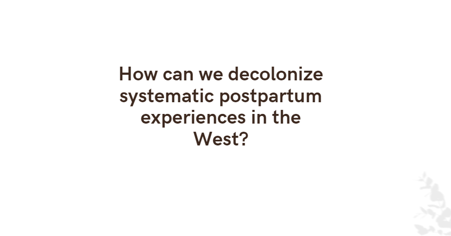 Mama Care: Postpartum Care for Immigrant Women