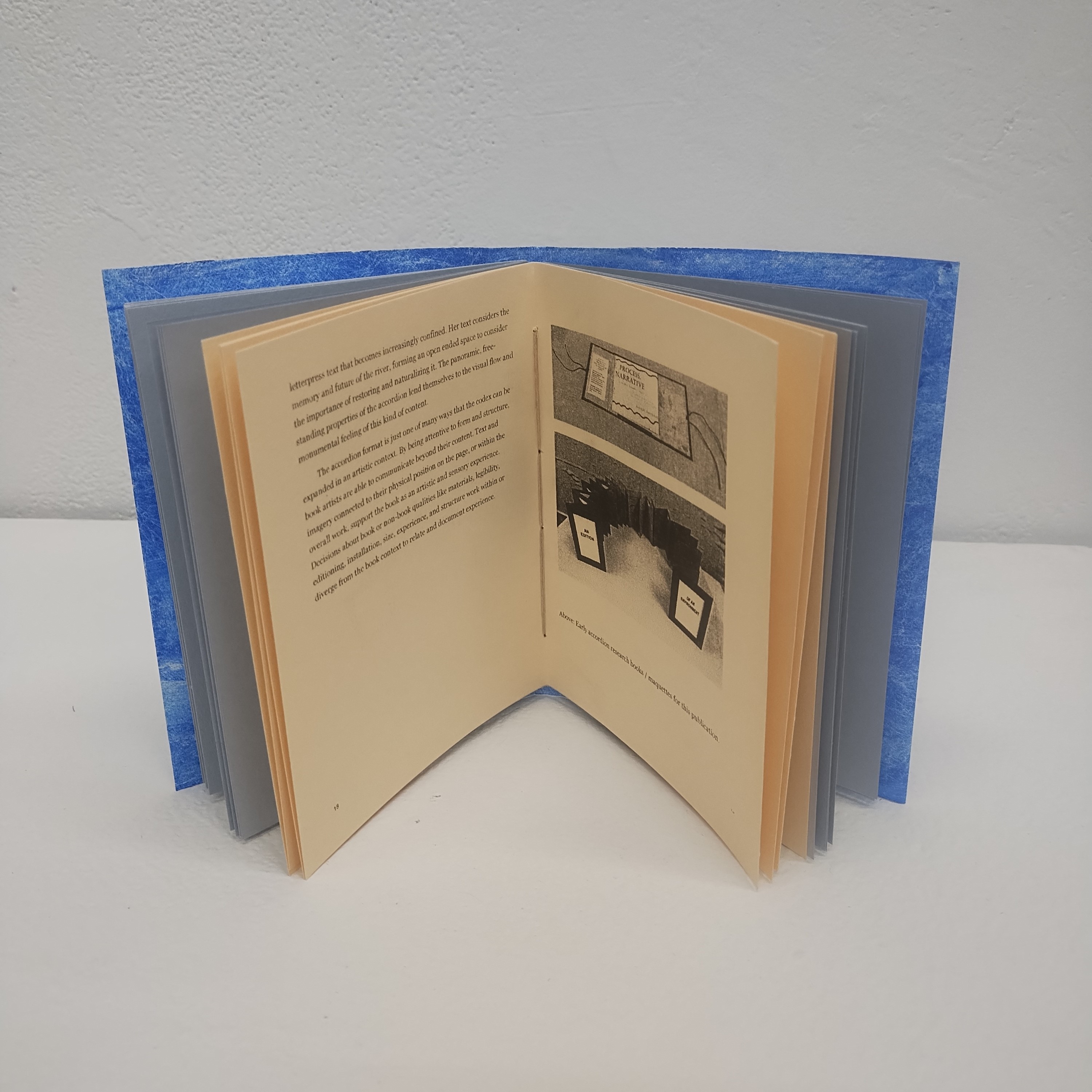 Hand Bound - view of standing book