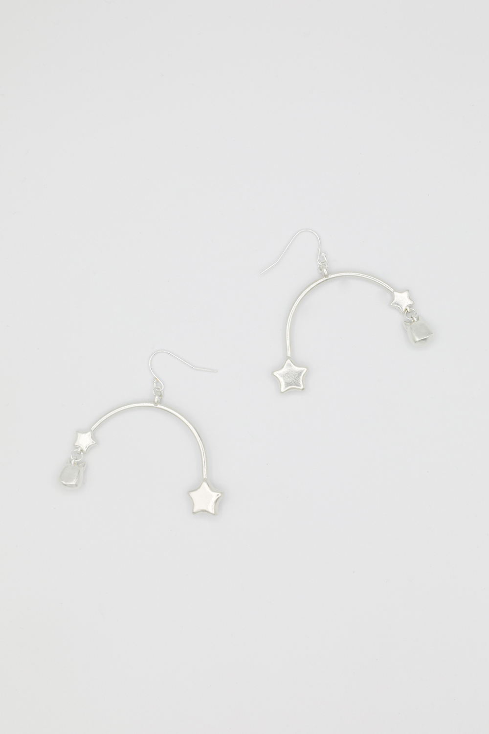 Grand Rainbow Bridge and The Petite Cat French Hook Earrings