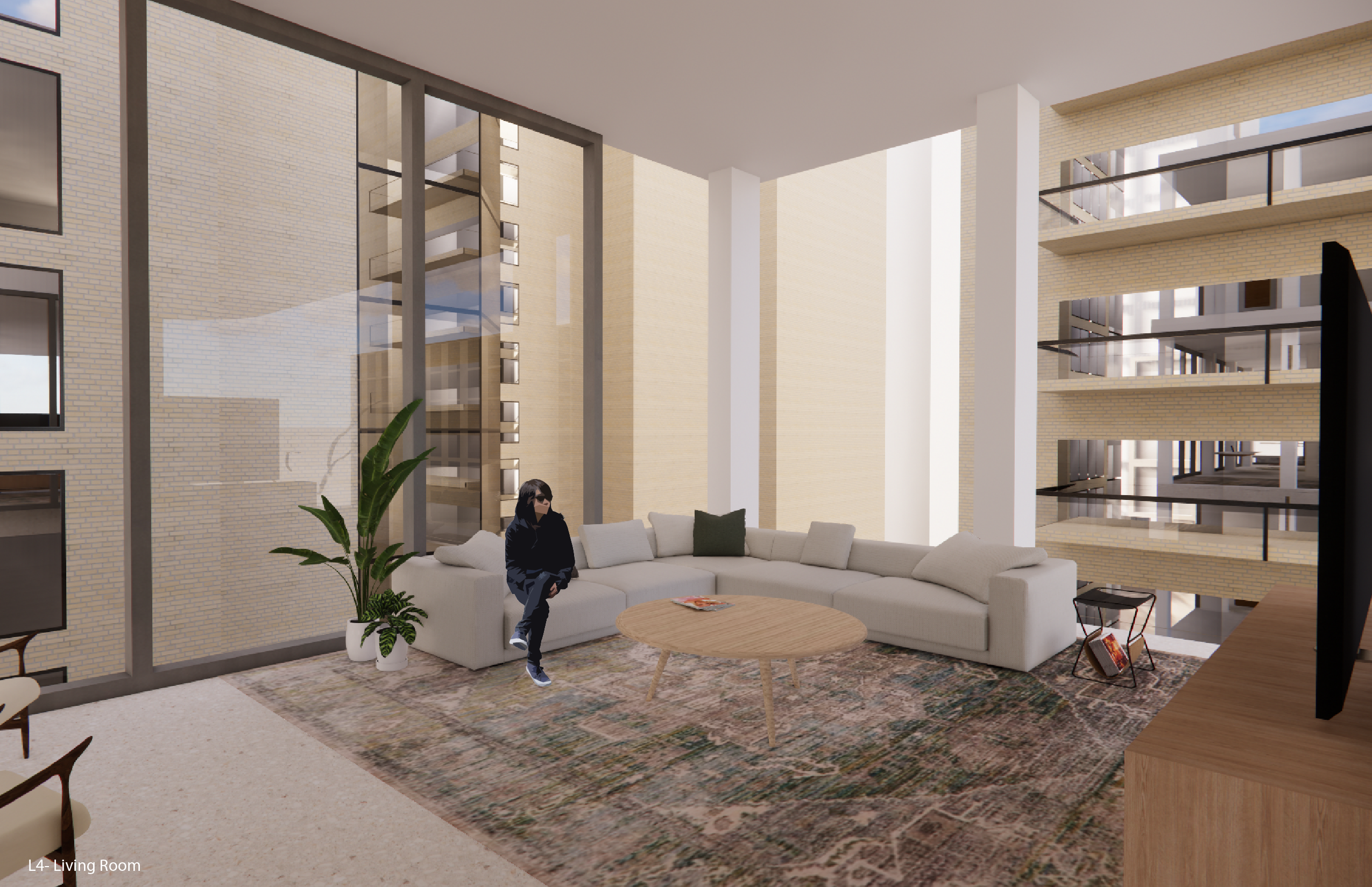 Level 4 Living Room Render