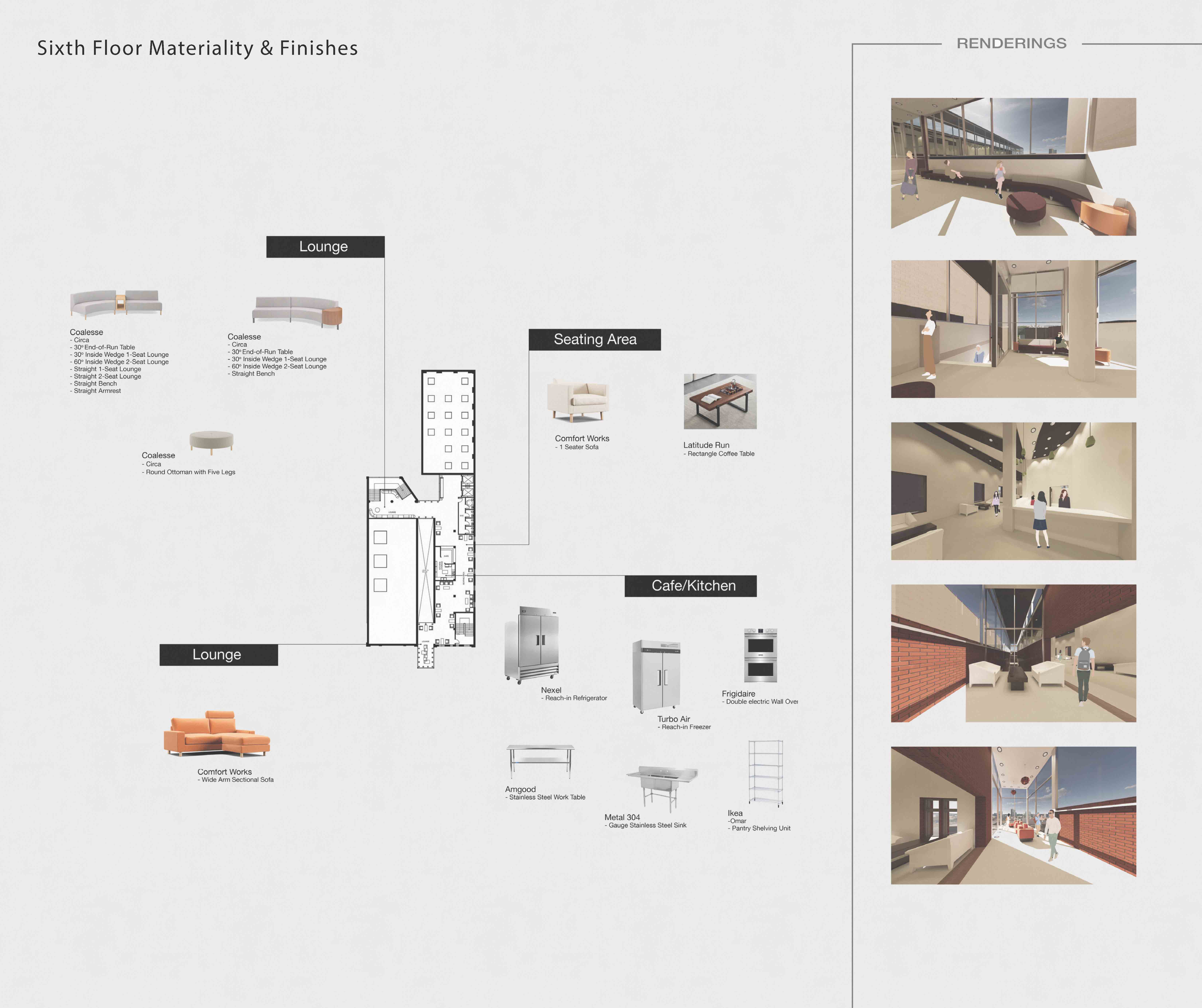 Sixth Floor Materiality & Finishes