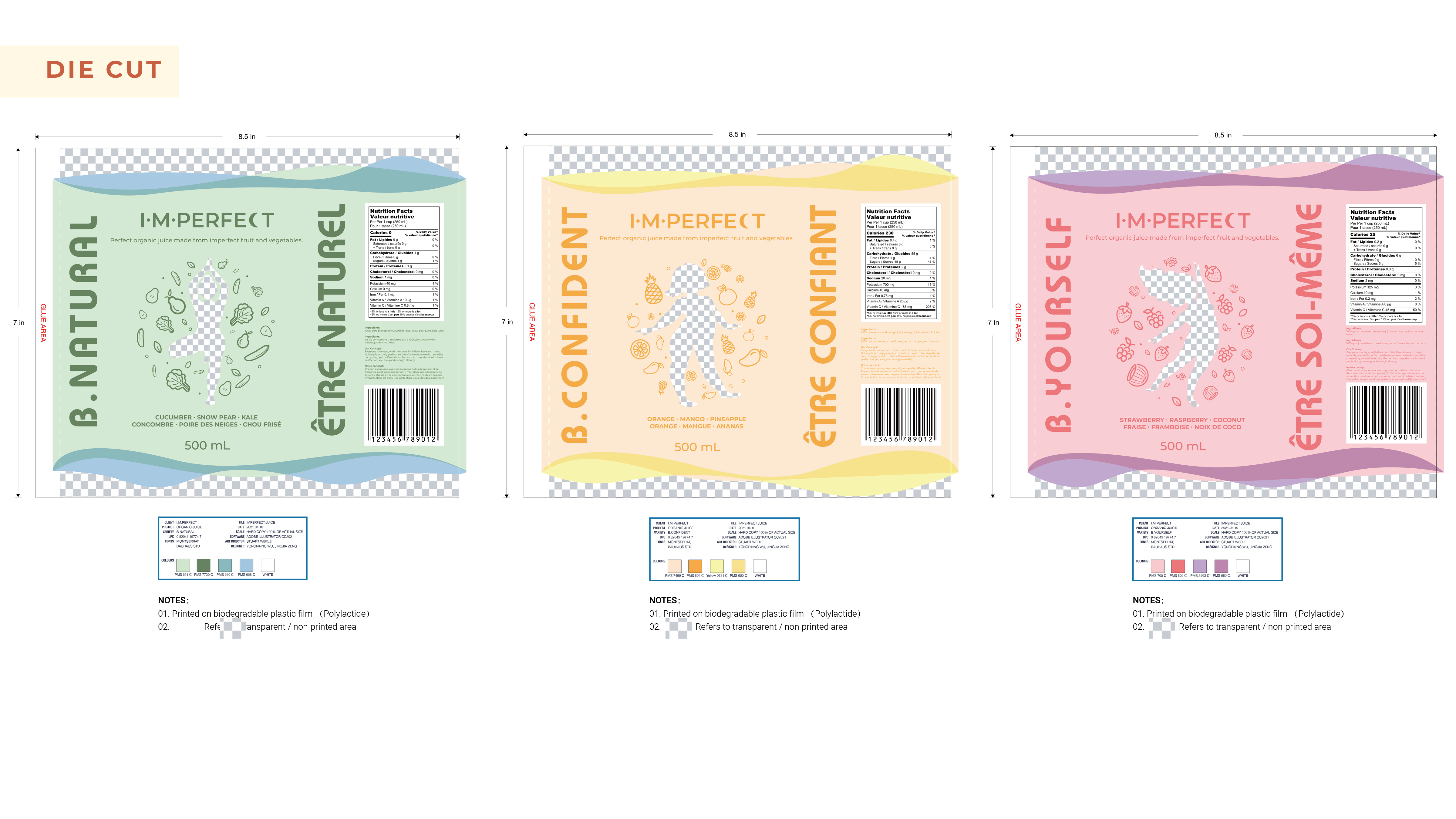 I·M·Perfect /Packaging+Branding design