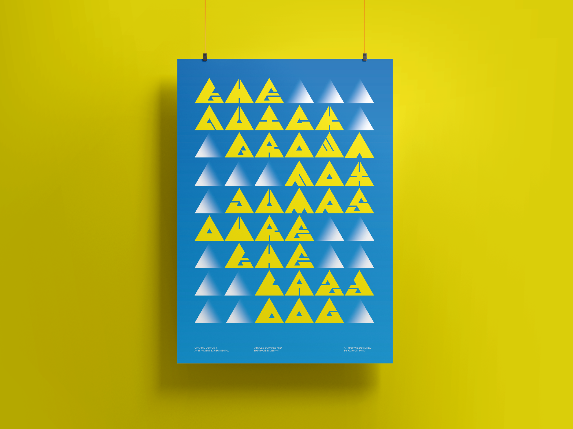 Triangle typeface poster