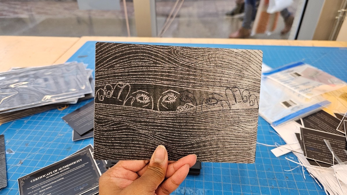 Lenticular Print- "Someone is Always Watching" (Course: Artist Multiples w/ Derek Sullivan)