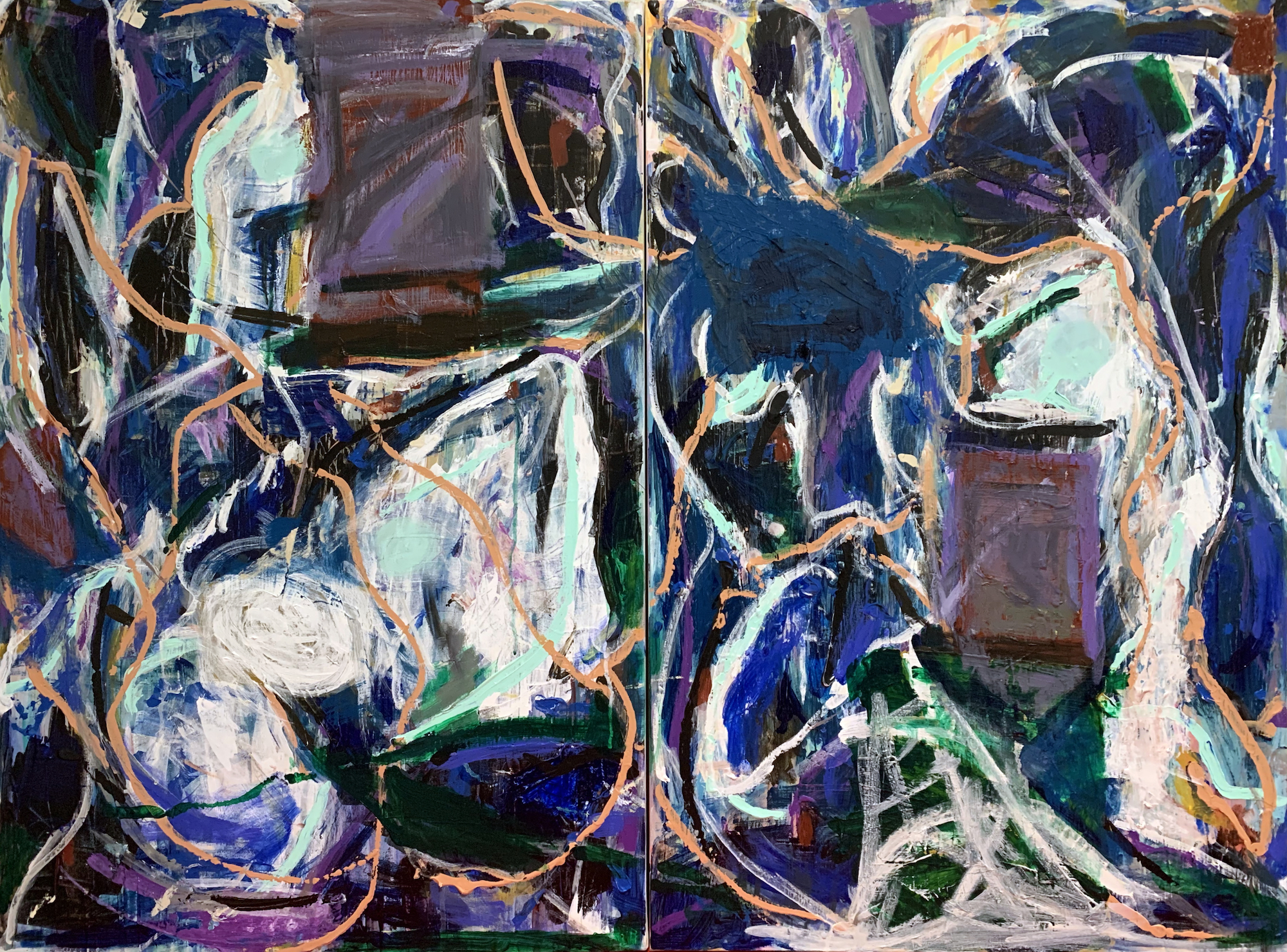 Experimental Blues (Diptych)