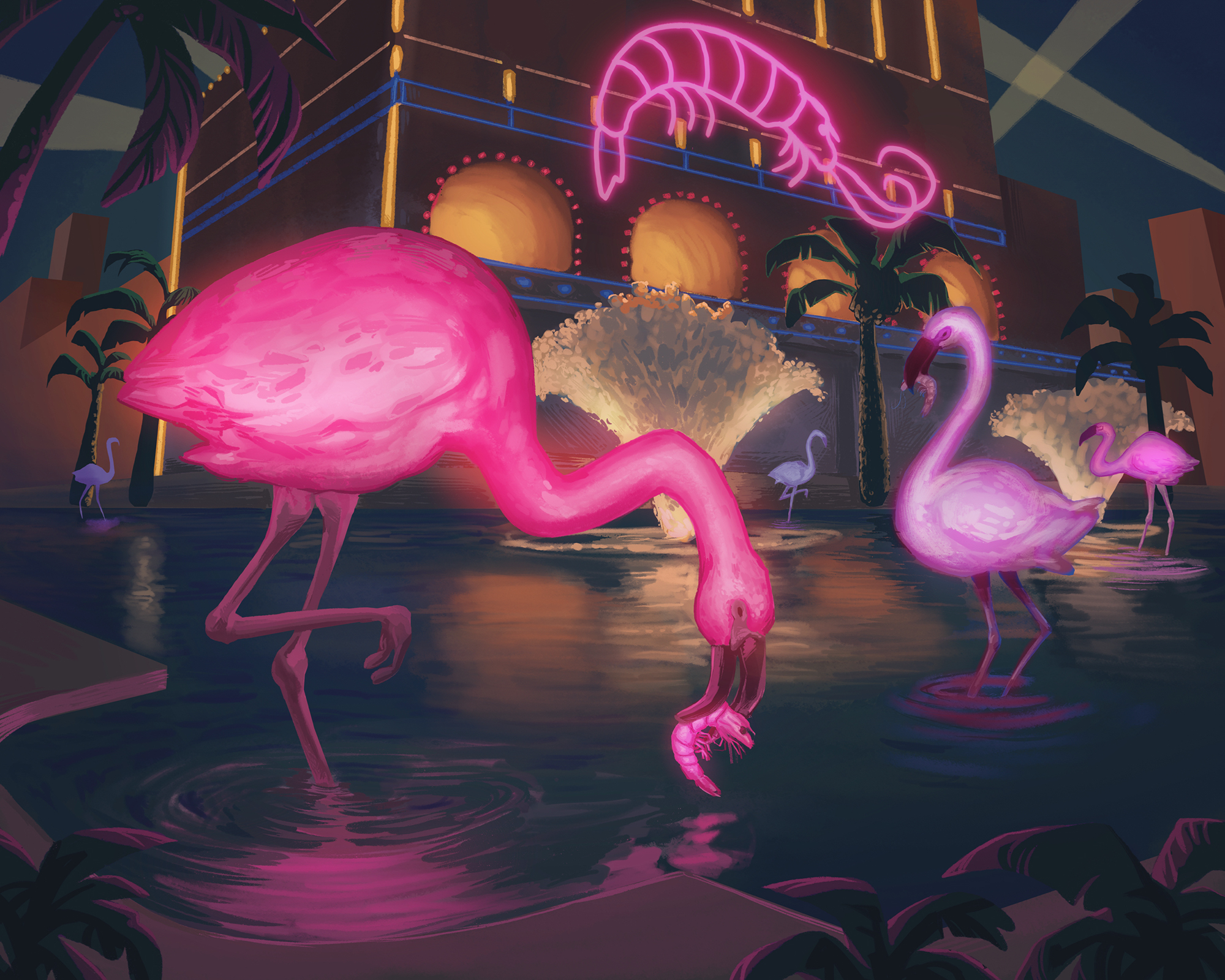 Flamin' Flamingoes