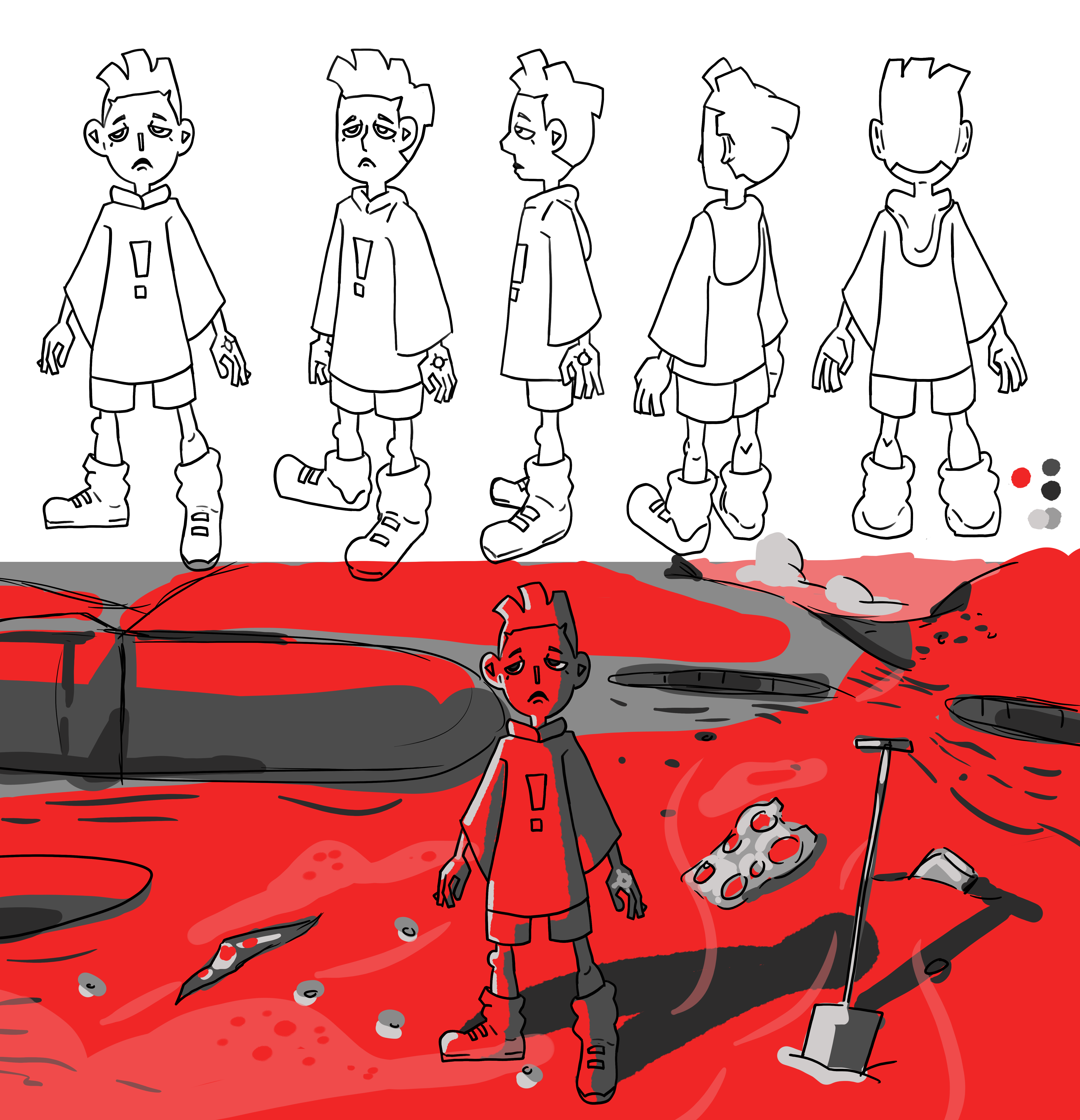 Waste Backgrounds and Characters