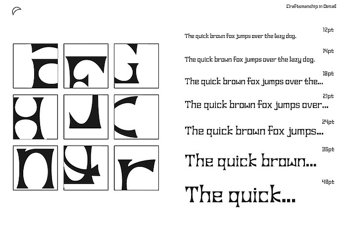 Ecliptica - typeface design