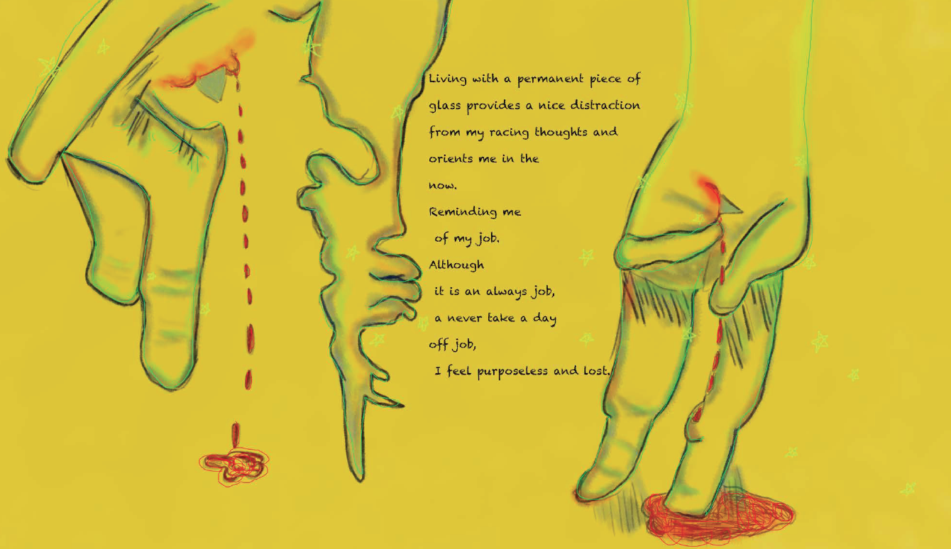 Back down there - page from the graphic novel