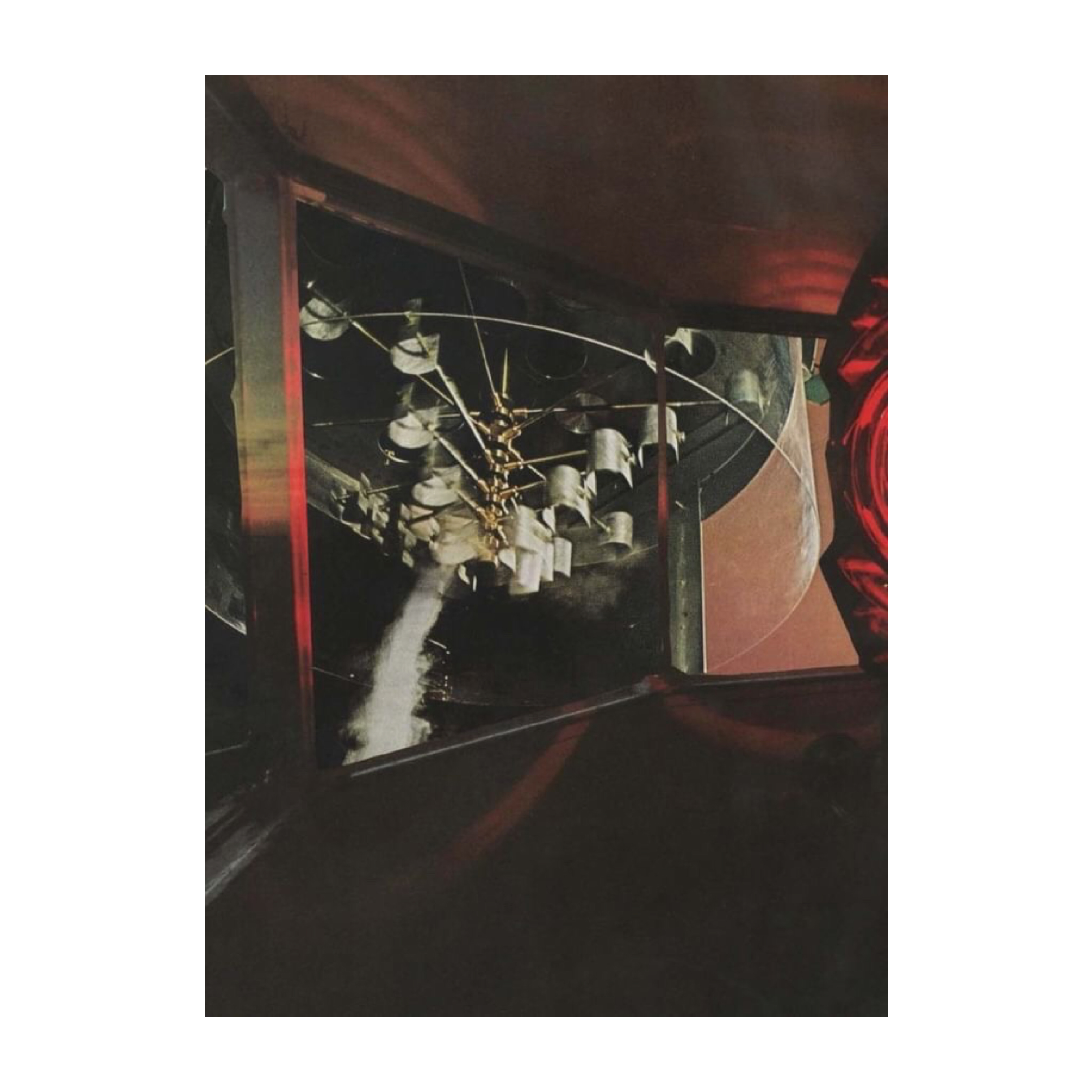 Test Control Room, 2019, Collage, 36 x 26