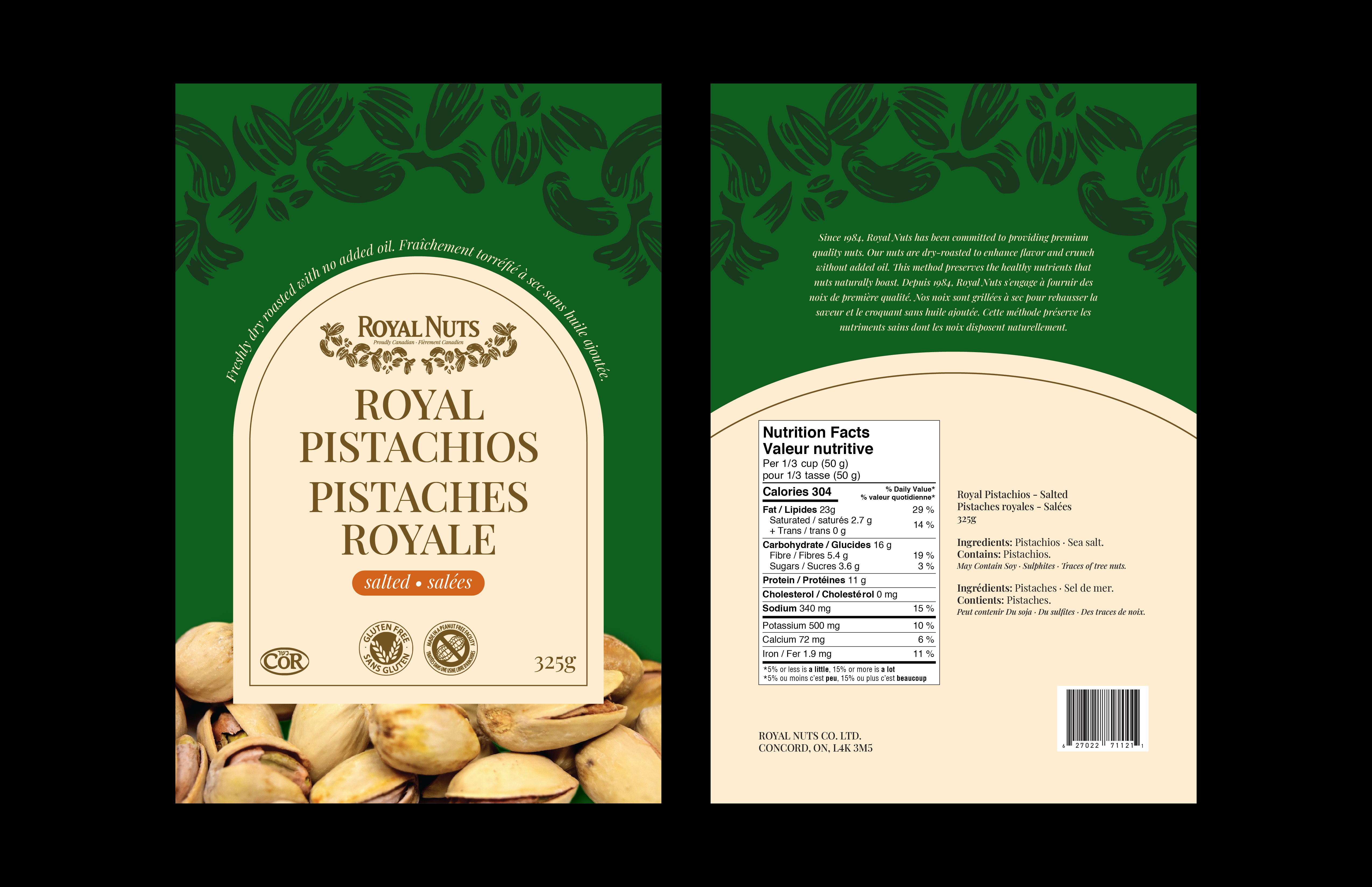 Royal Nuts Packaging Redesign