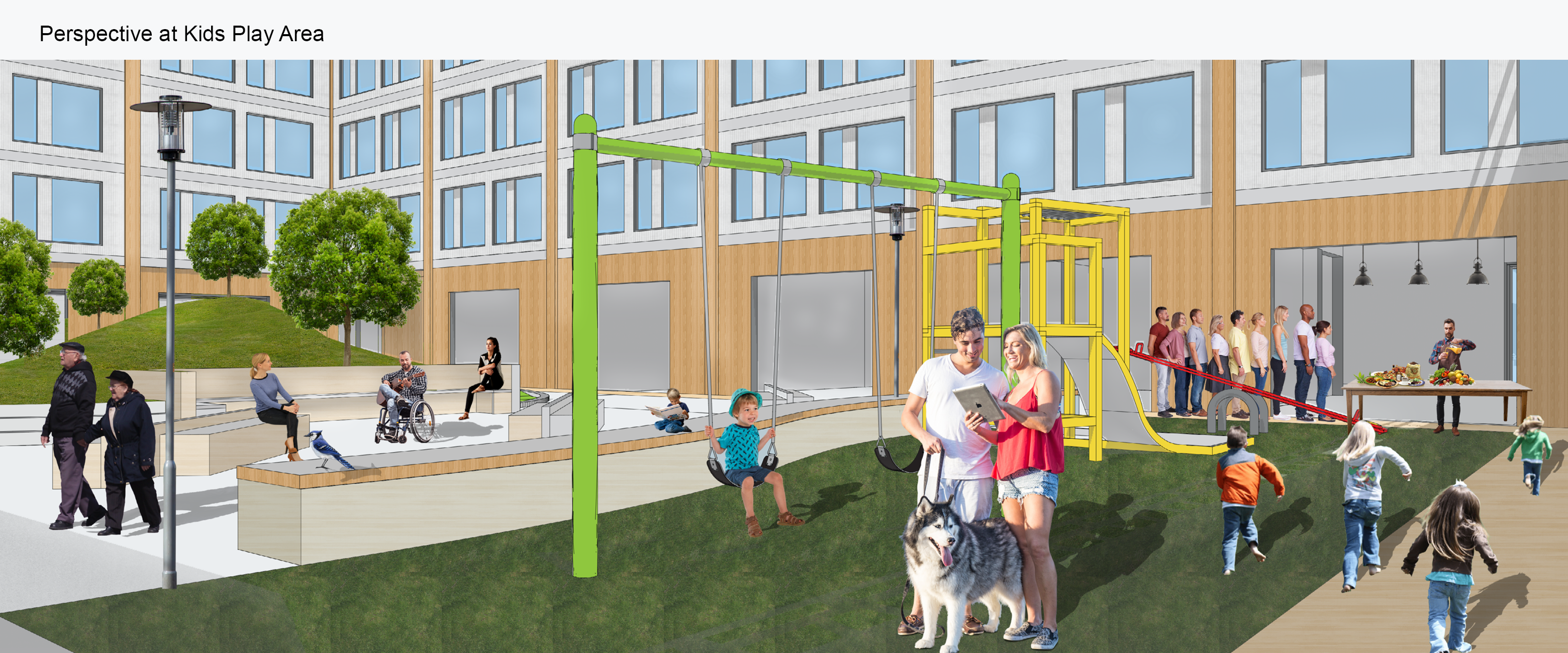 Perspective at kids play area