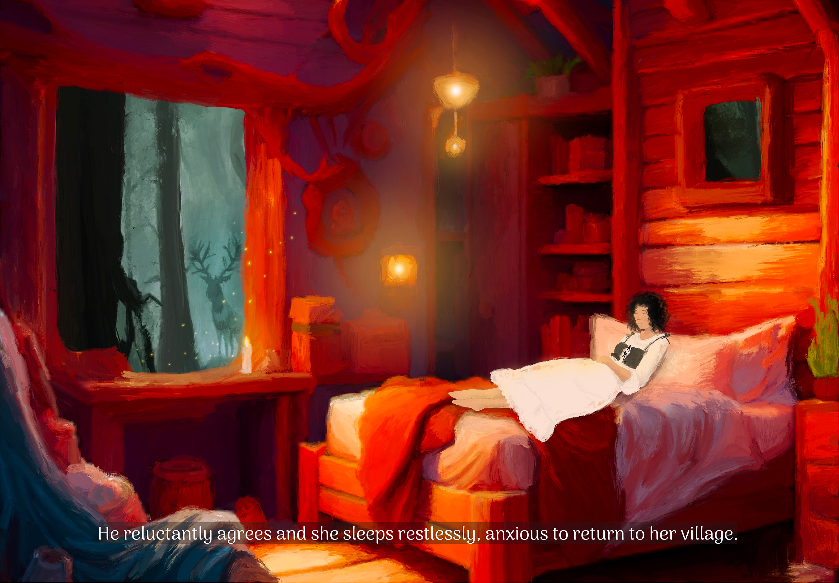 “The Crystal Coffin” - The Illustrated Story Scene 2