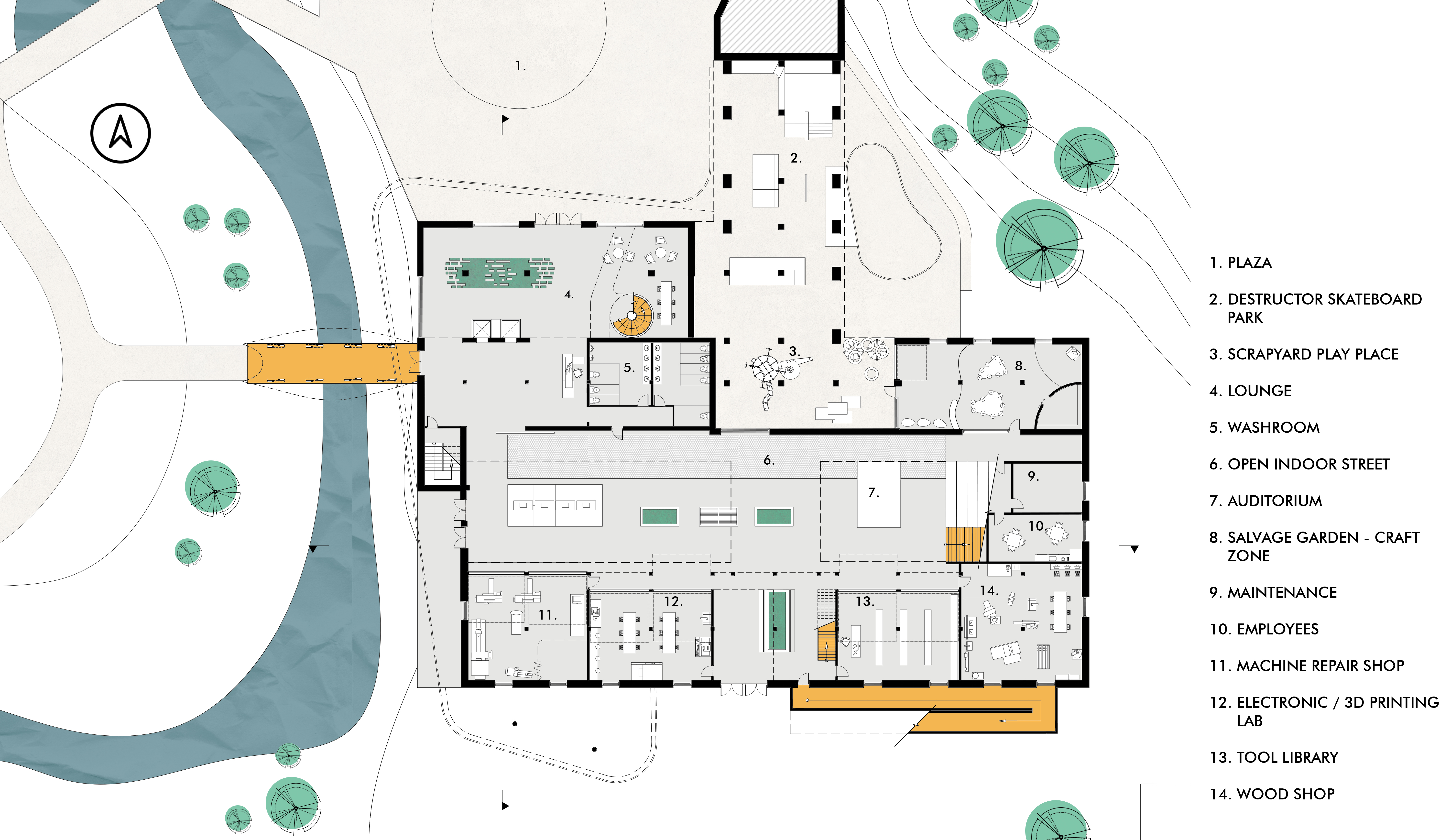 Wellington Destructor - Exemplar Floor Plan (Ground Level)