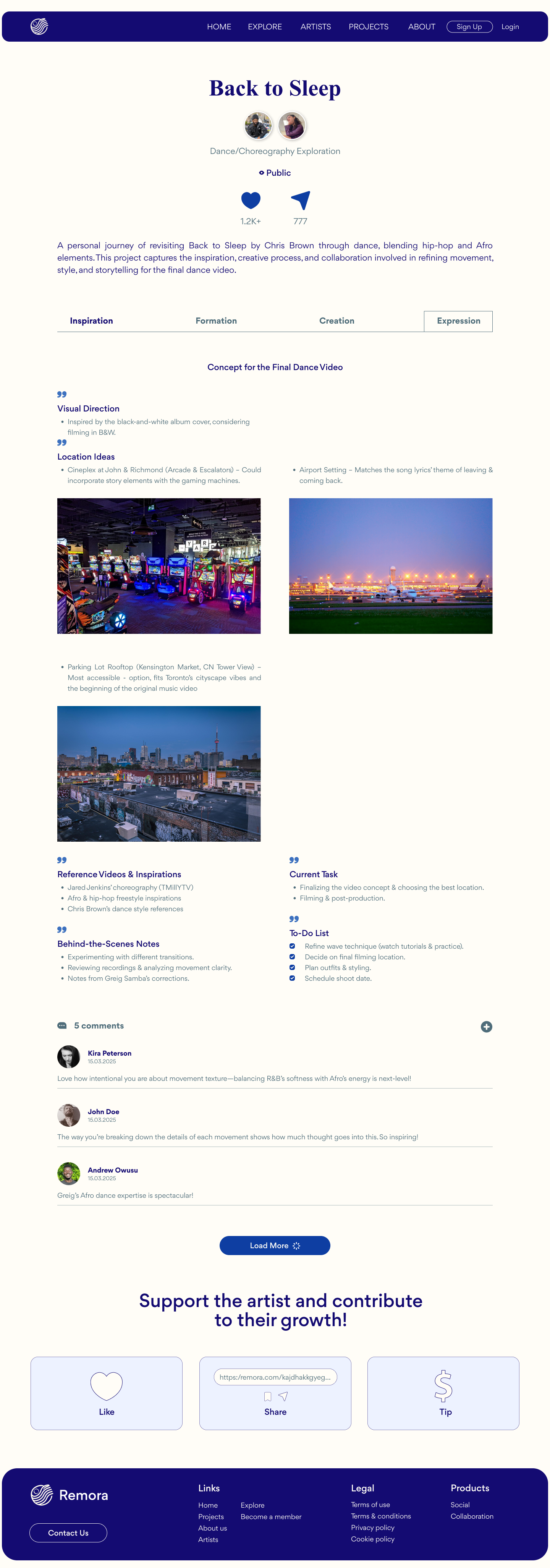 Project Page - Expression