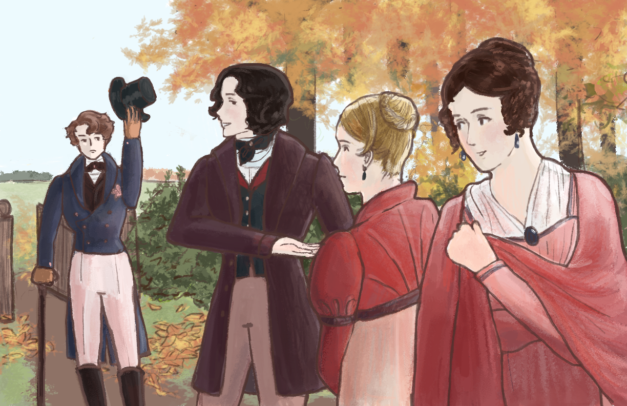 Eugene Onegin Book Illustration Spread