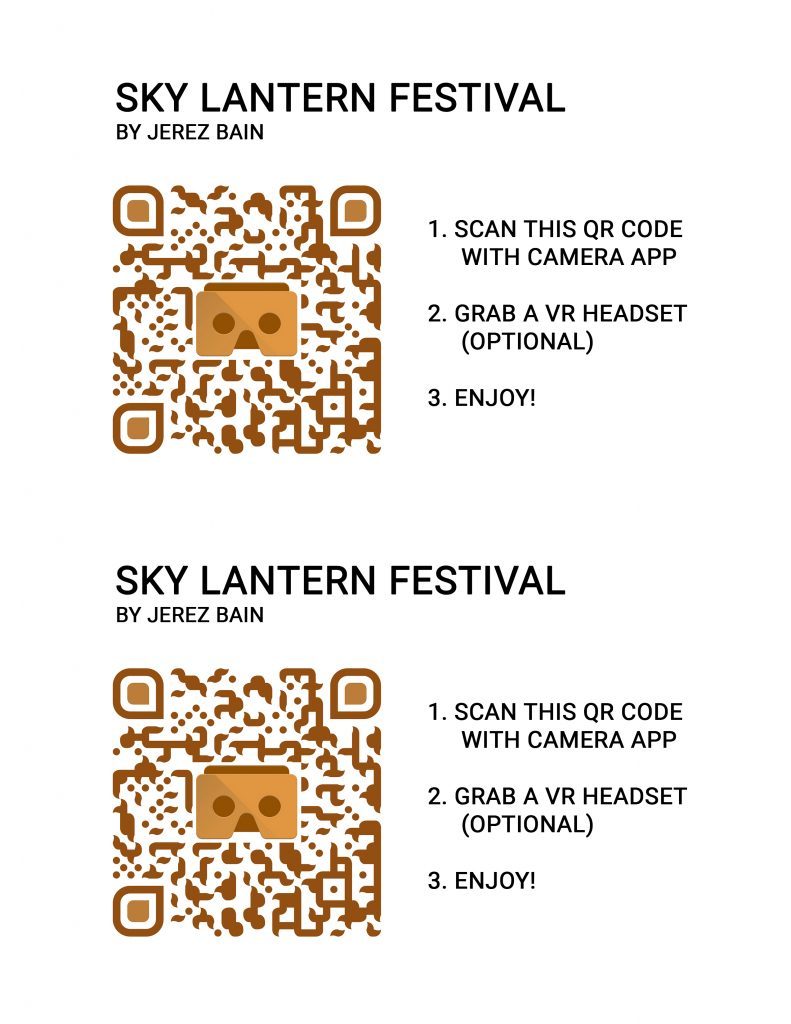 QR Code Cards for Google Cardboard 2