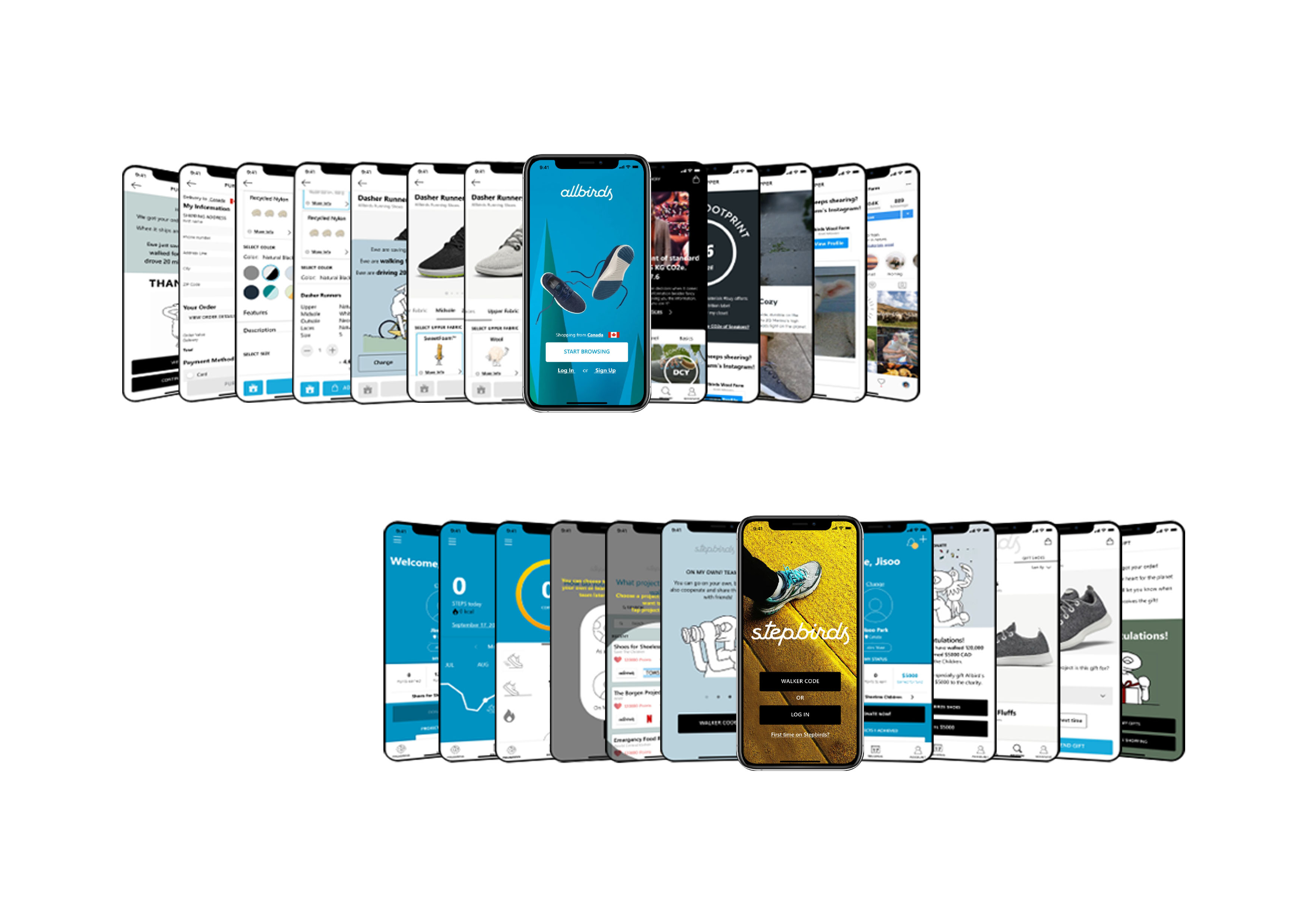 Allbirds Mobile App Frames