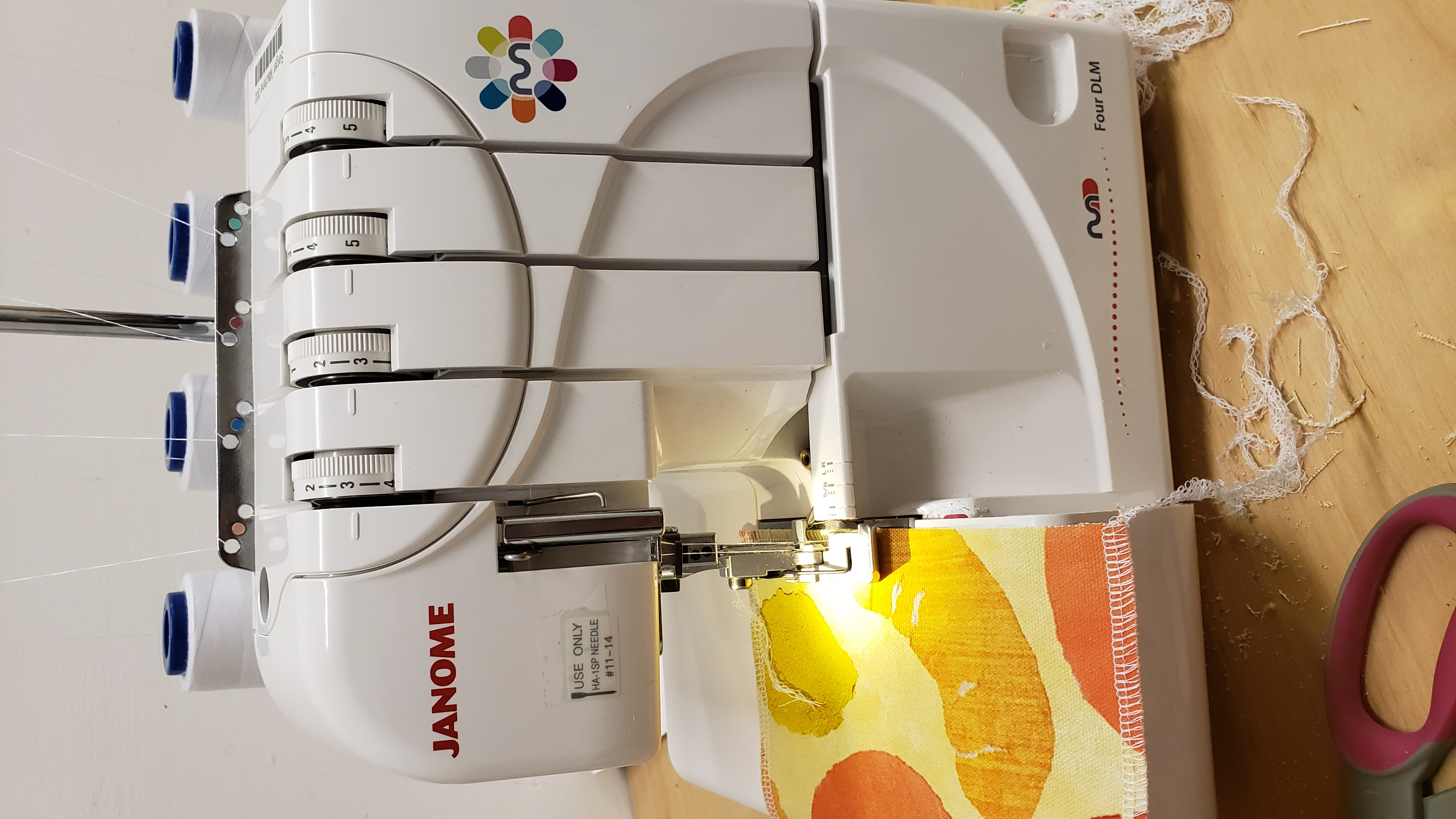 Serging pattern pieces