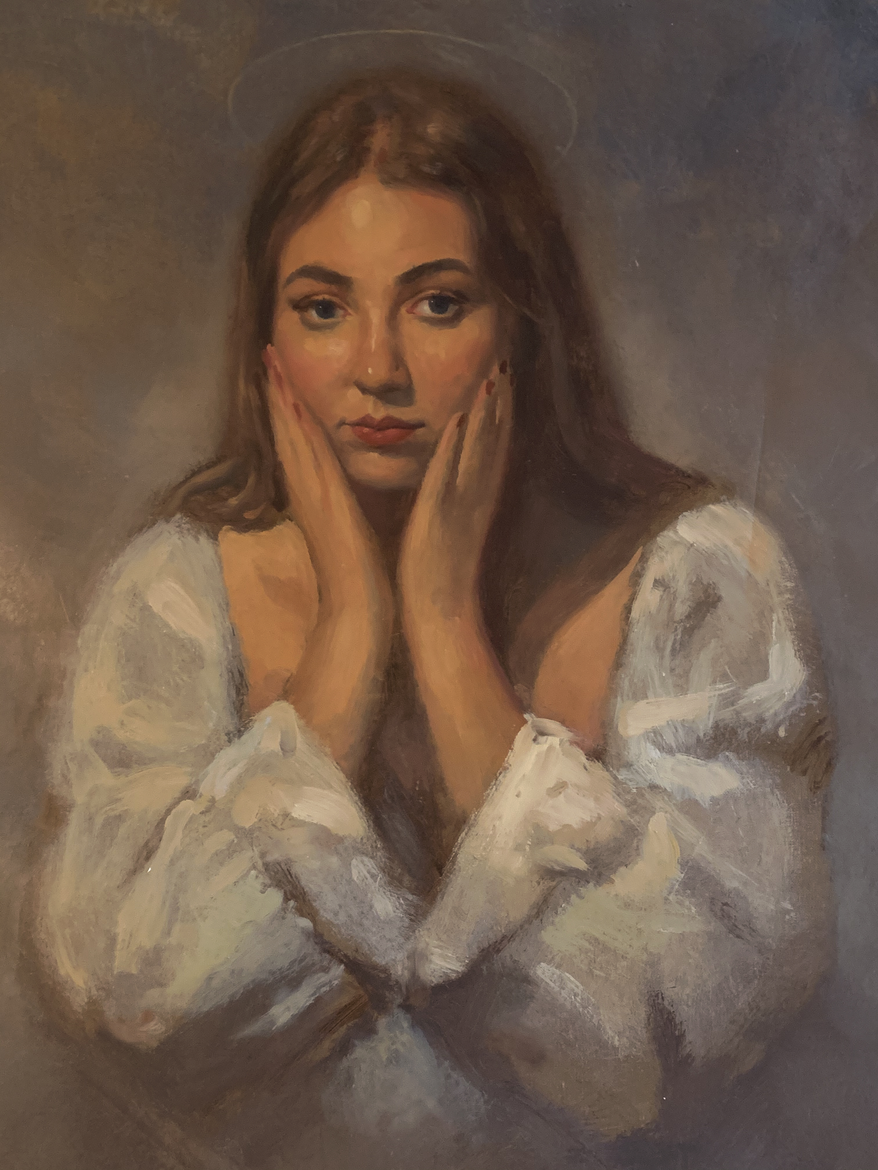 Patron Saint of Myself (Portrait of the Artist After Fra FIlippo Lippi)