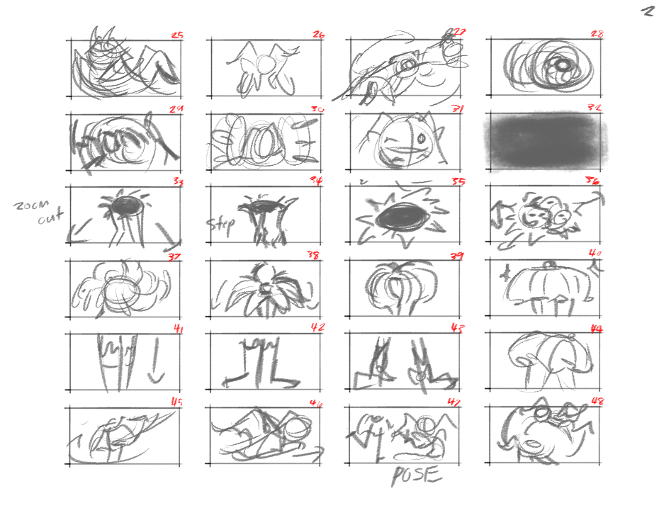 Thesis Pre-Production Sketches and Thumbnails