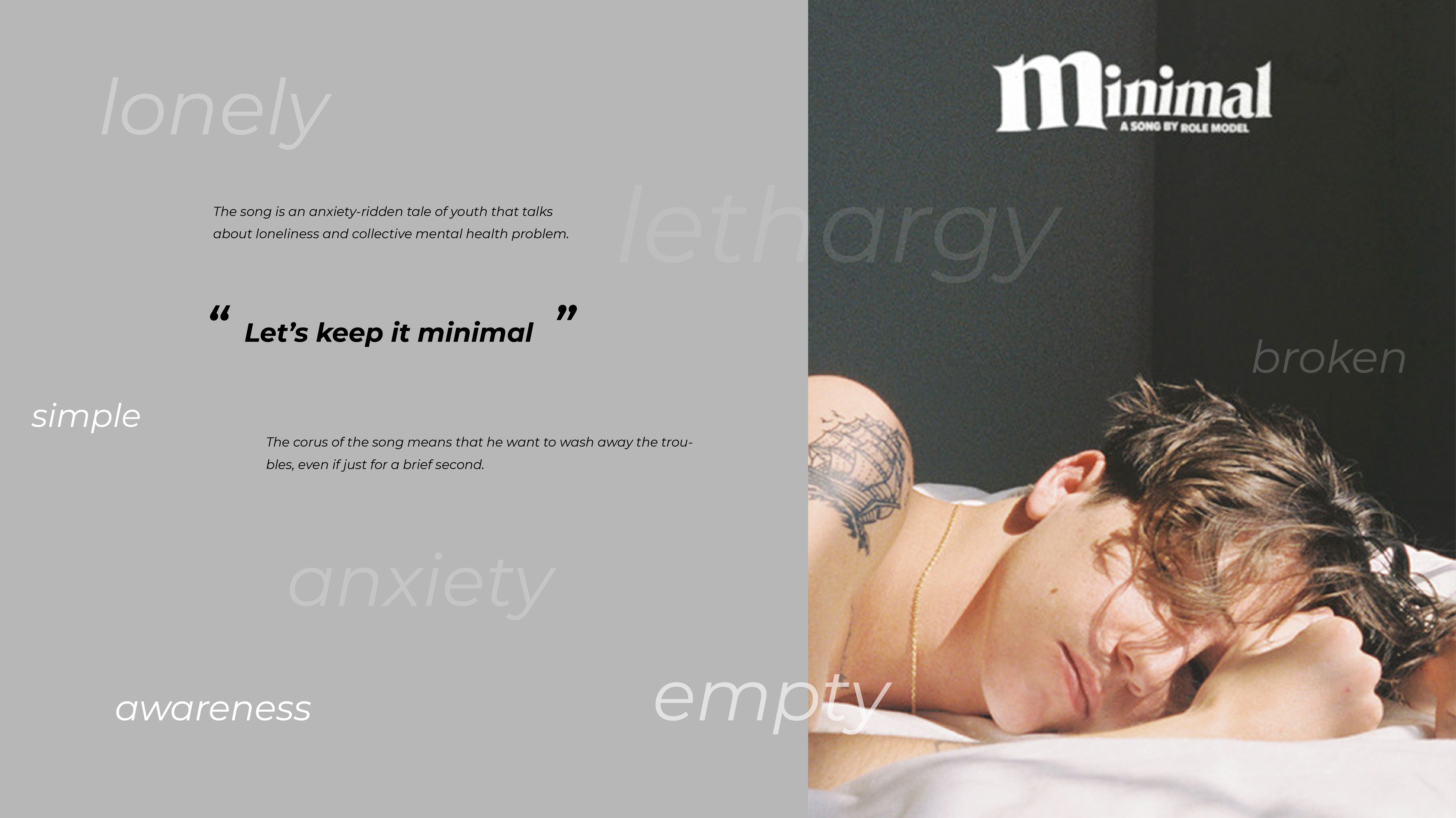 Typographic Poster : MINIMAL