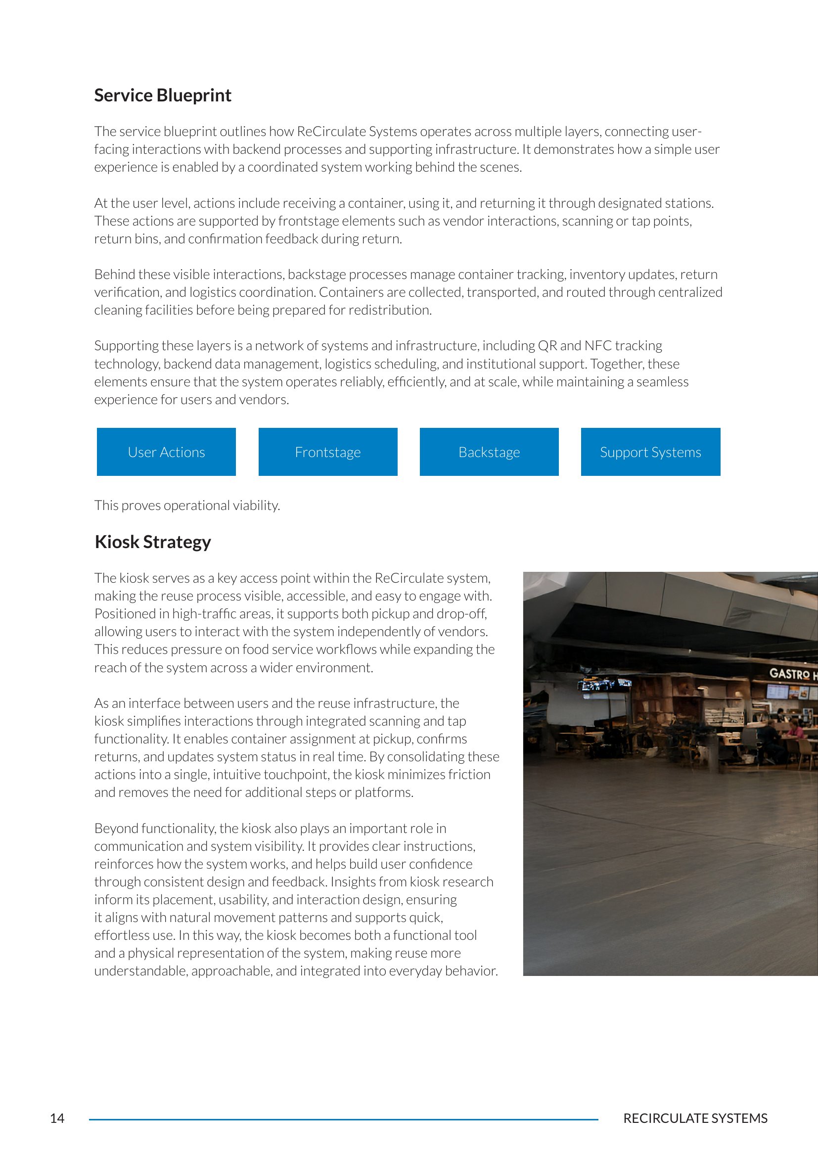Service Blueprint & Kiosk Strategy