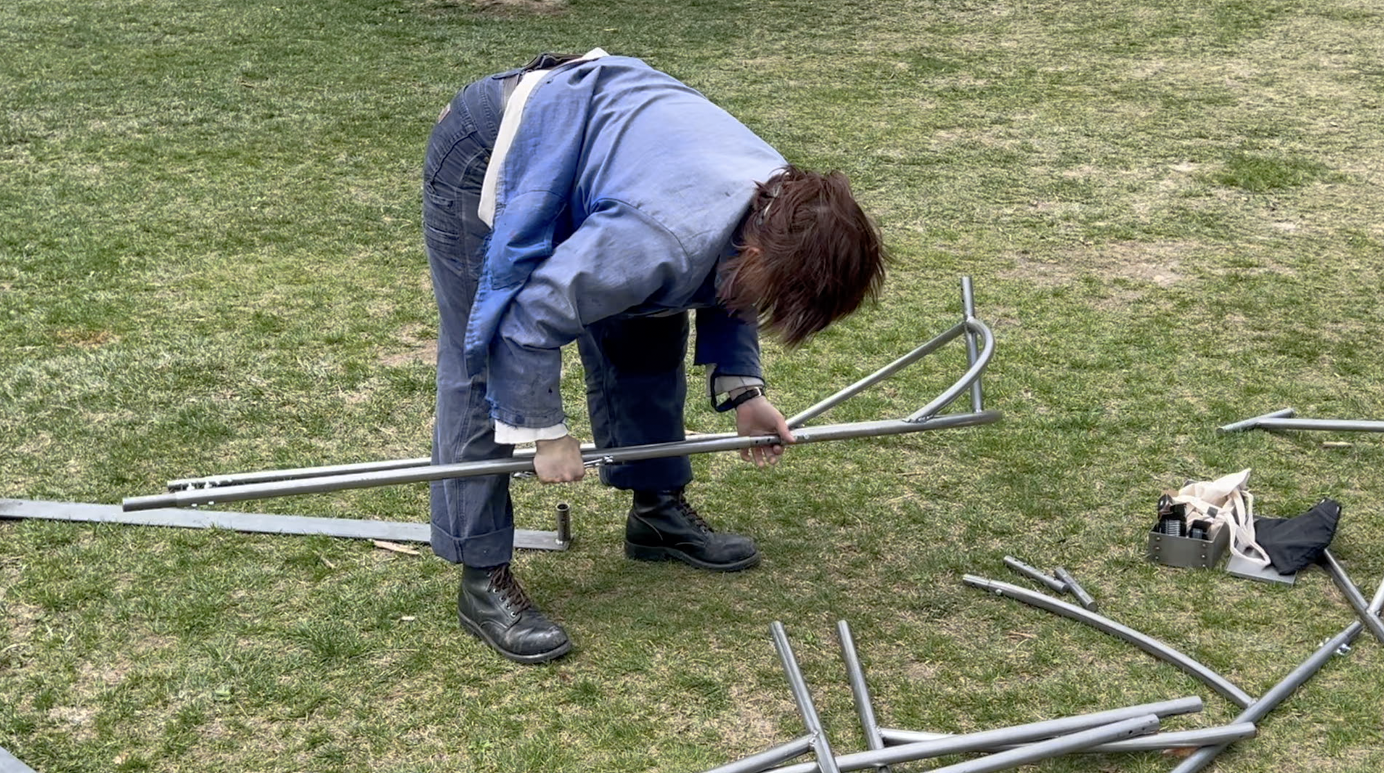 I'M TRYING TO TALK ABOUT GRIEF but with a swing a wagon and walking