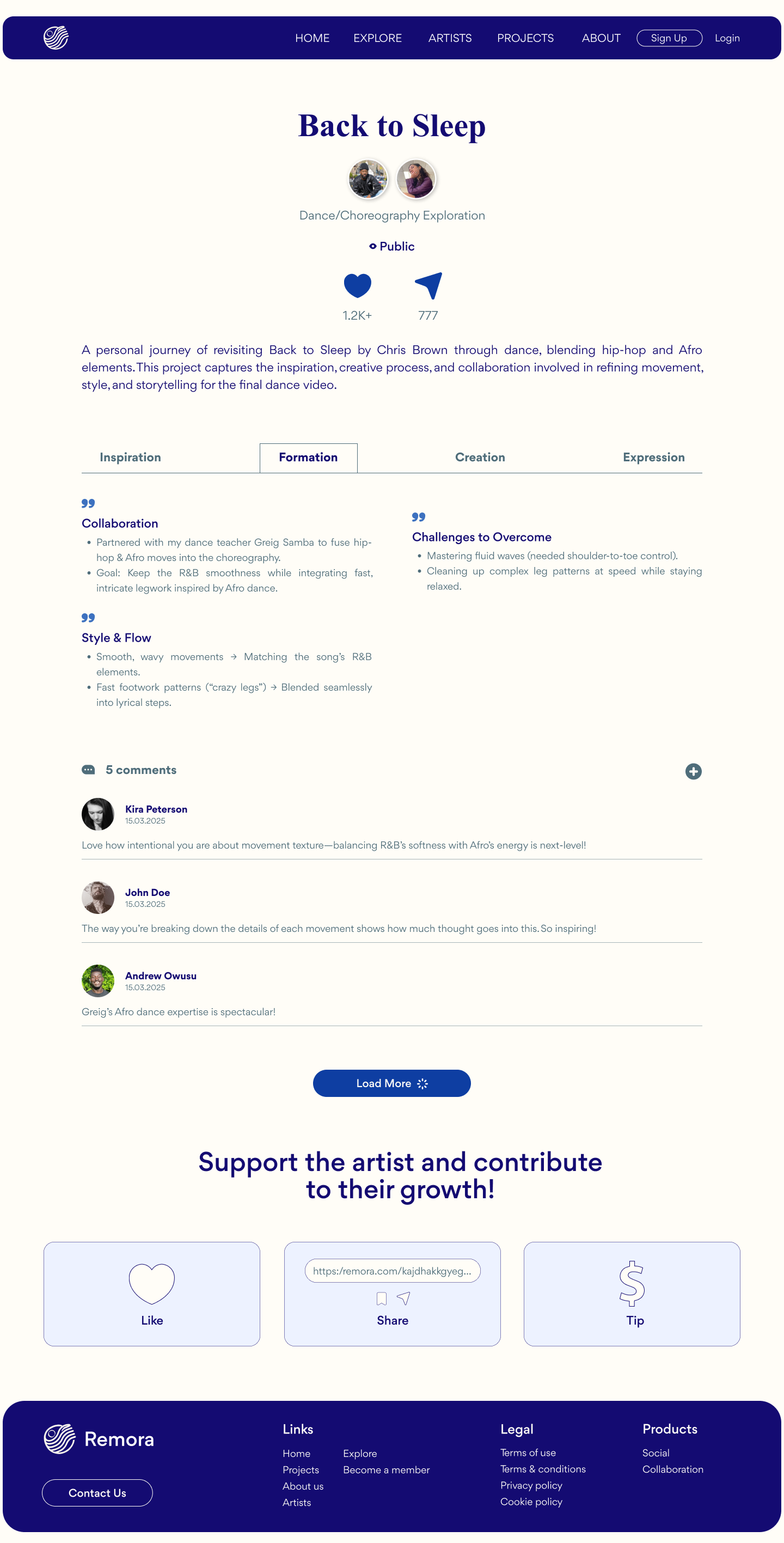 Project Page - Formation