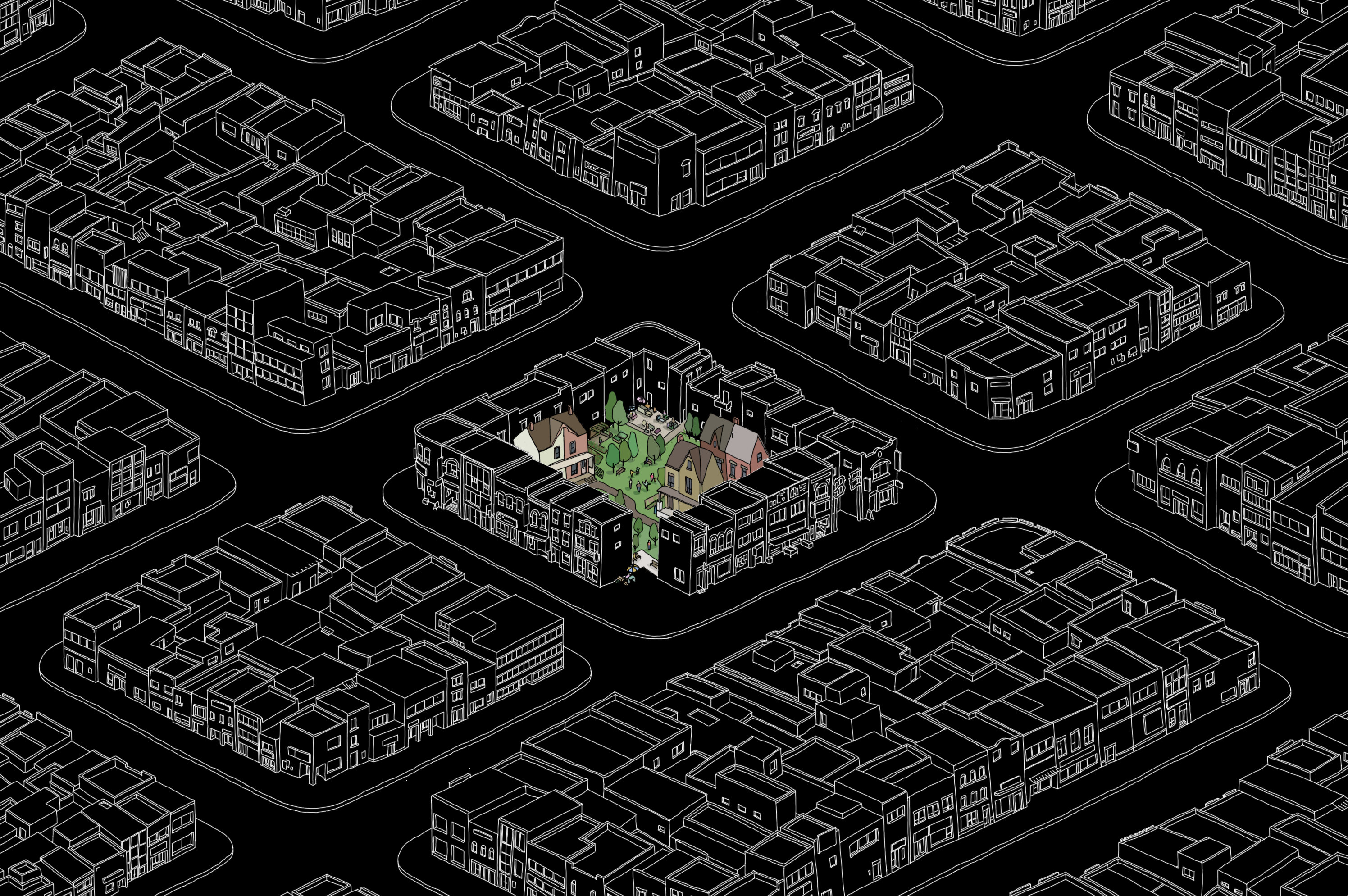 Concept Drawing 1: Inside Chinatown