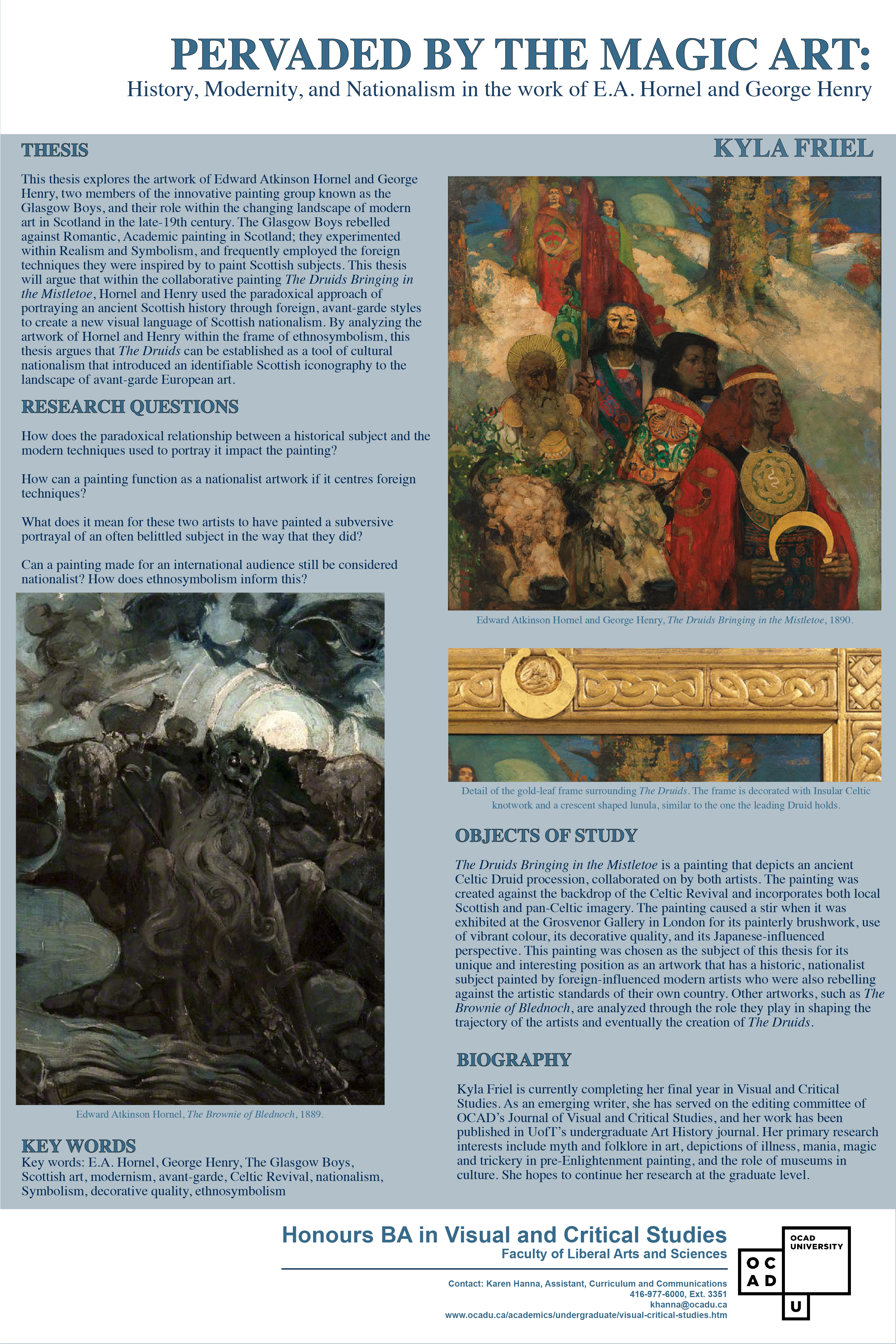 Pervaded By The Magic Art: History, Modernity, and Nationalism in the work of E.A. Hornel and George Henry