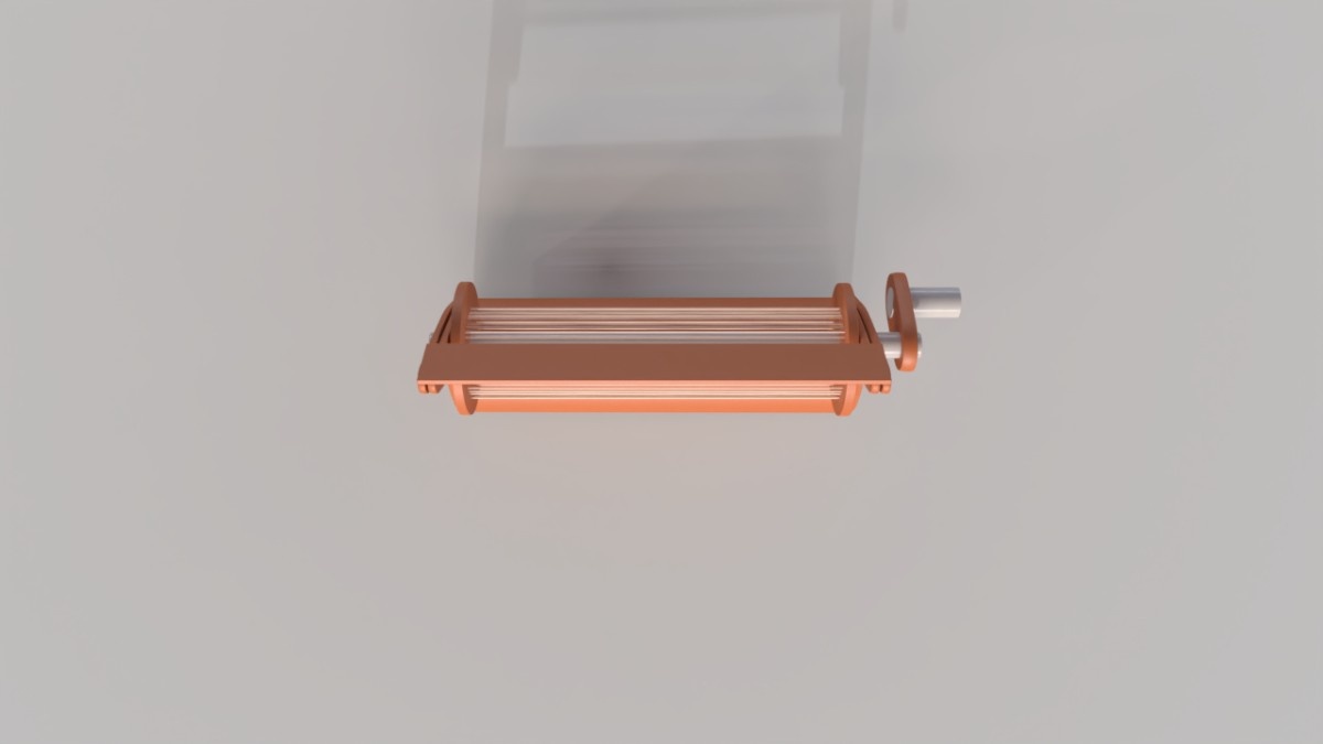 Initial Flip Box Model - Top View (Made in Womp3D)