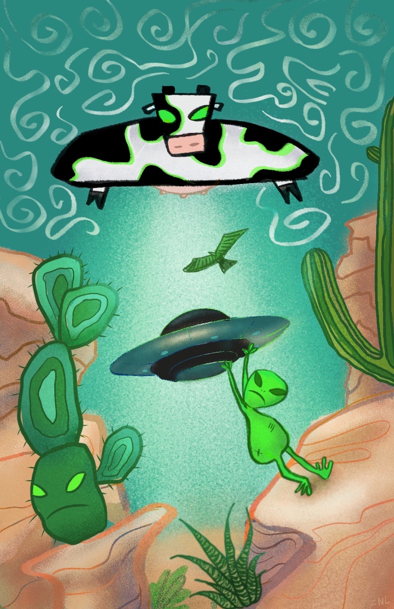 Tourist Trap Poster and Post Card for Roswell