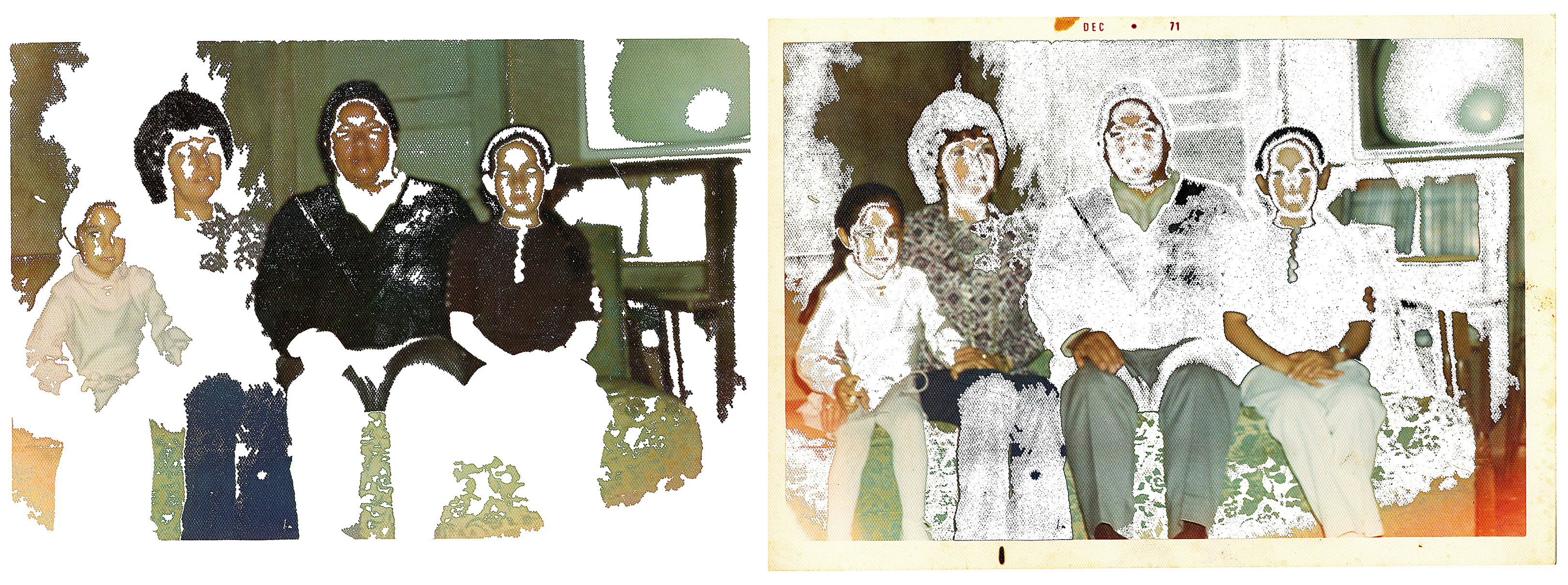 Refragmenting Memories with Bits of Tape - Diptych