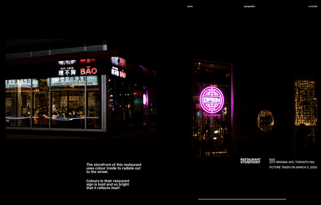 Nights and Storefronts - Environmental Typography
