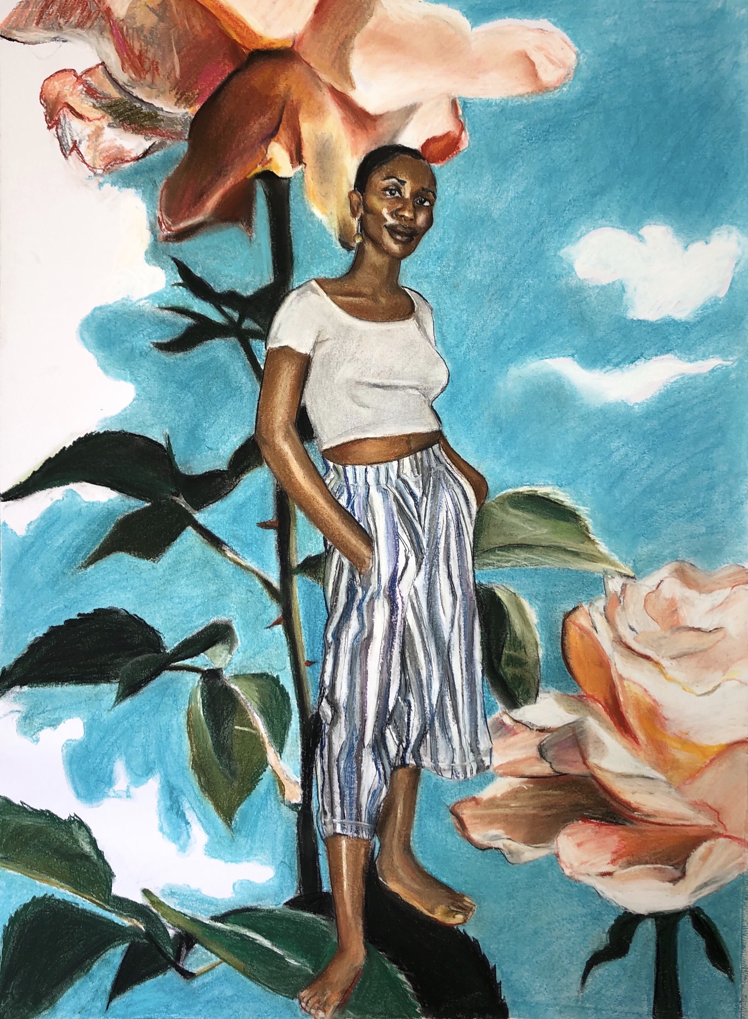 Self Portrait / I Love Roses