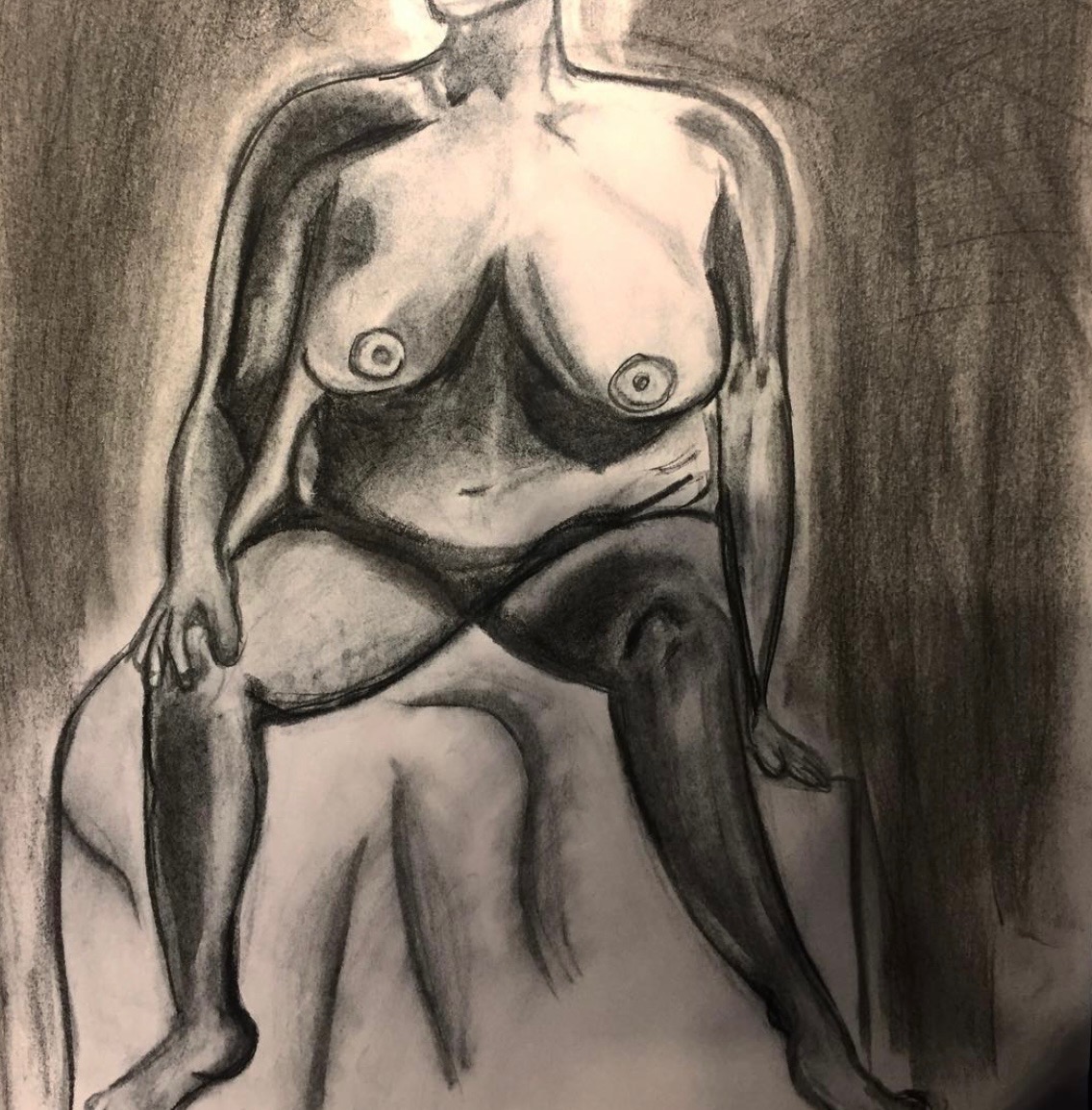 Naked Woman Sitting